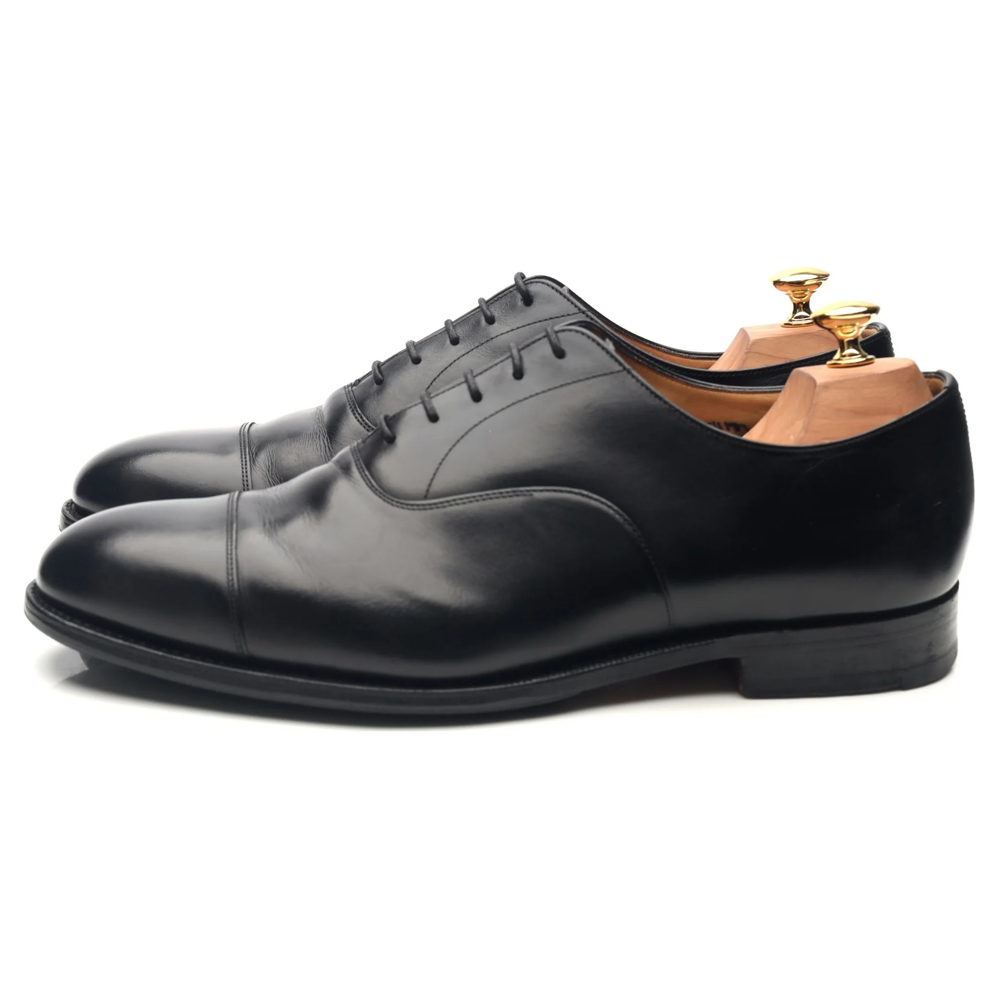 'Consul' Black Leather Oxford UK 10.5 H - Image 2