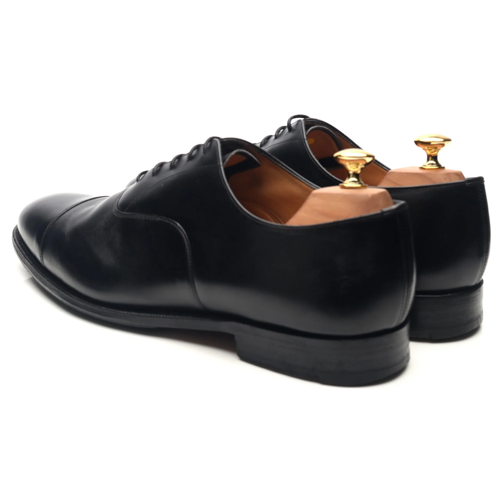 'Consul' Black Leather Oxford UK 10.5 H - Image 3