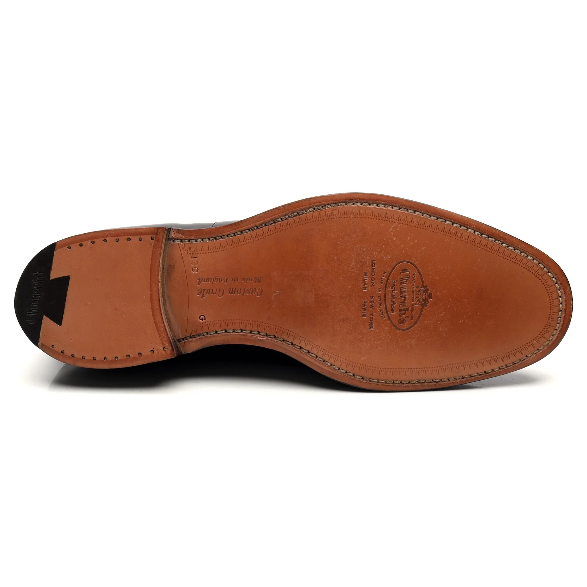 'Consul' Black Leather Oxford UK 10 G - Image 11