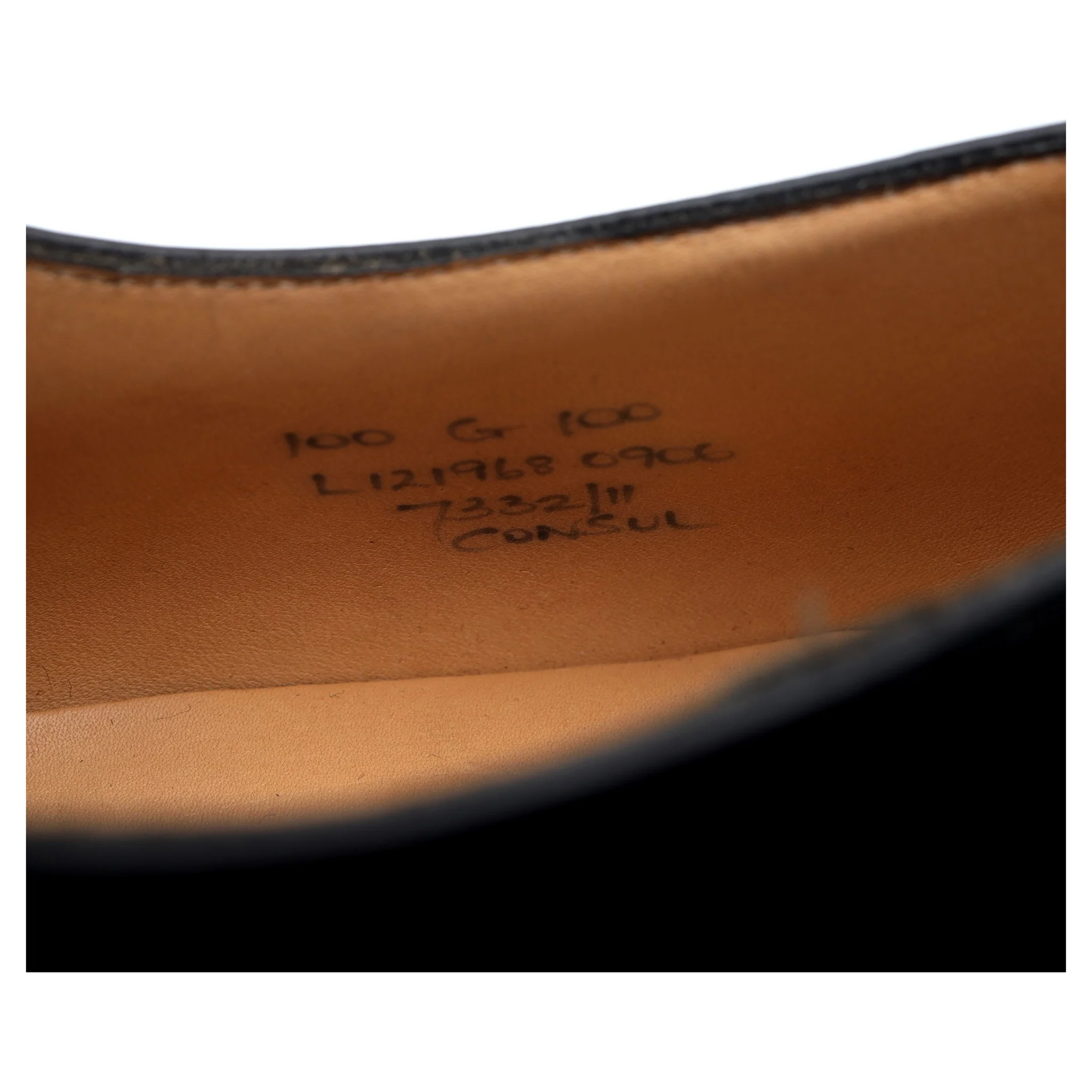 'Consul' Black Leather Oxford UK 10 G - Image 13