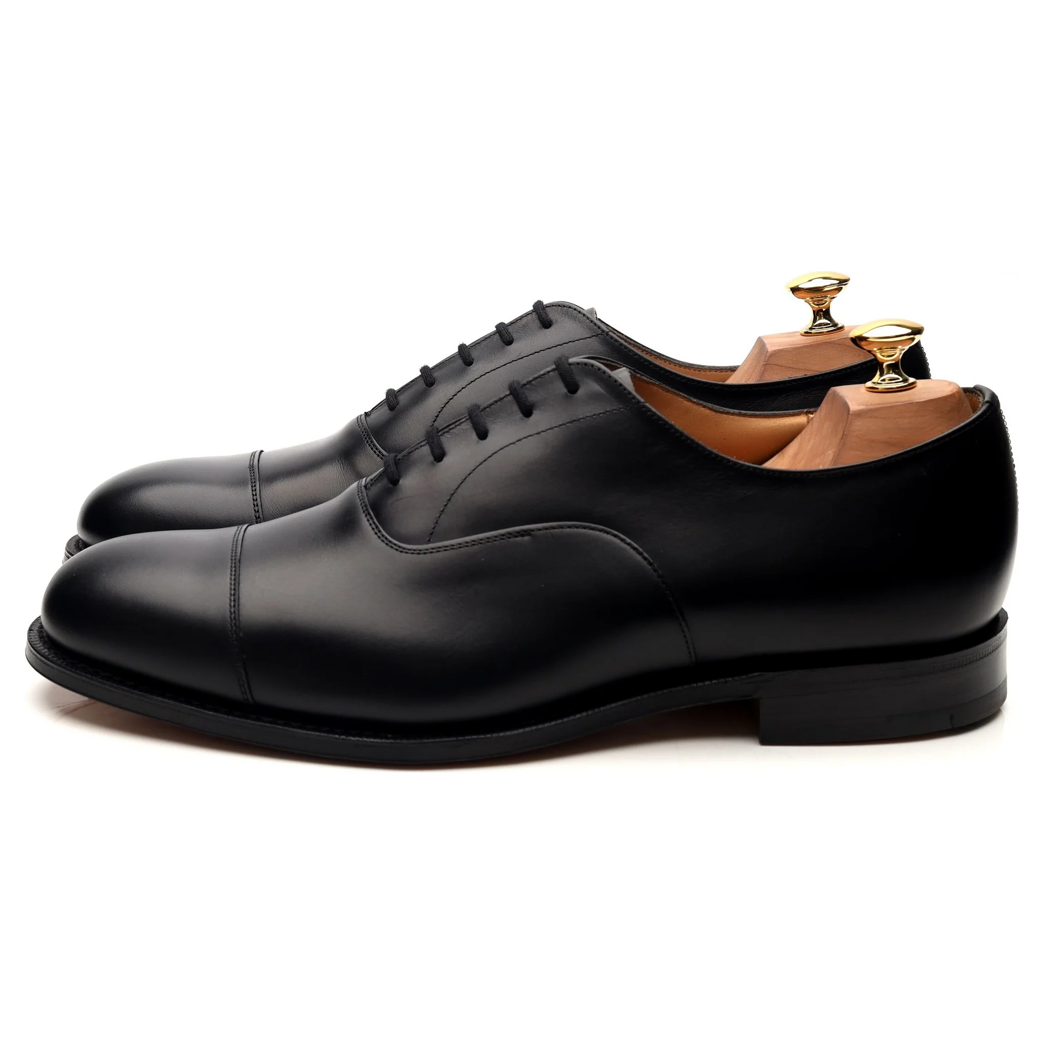 'Consul' Black Leather Oxford UK 10 G - Image 2