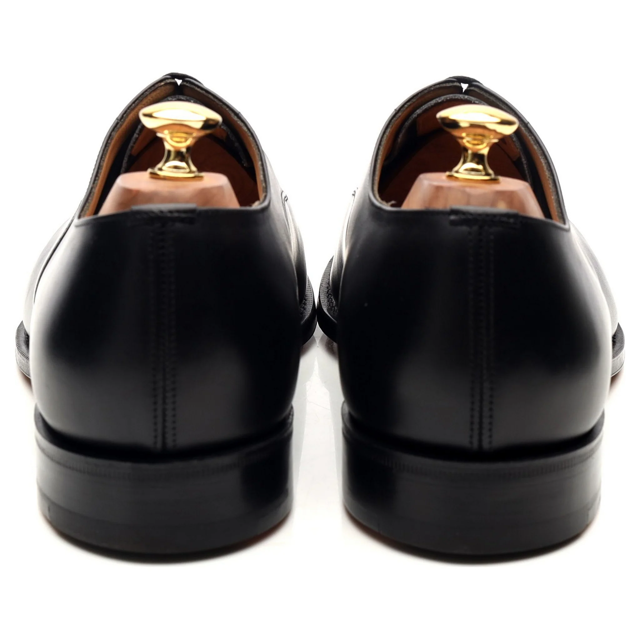 'Consul' Black Leather Oxford UK 10 G - Image 4