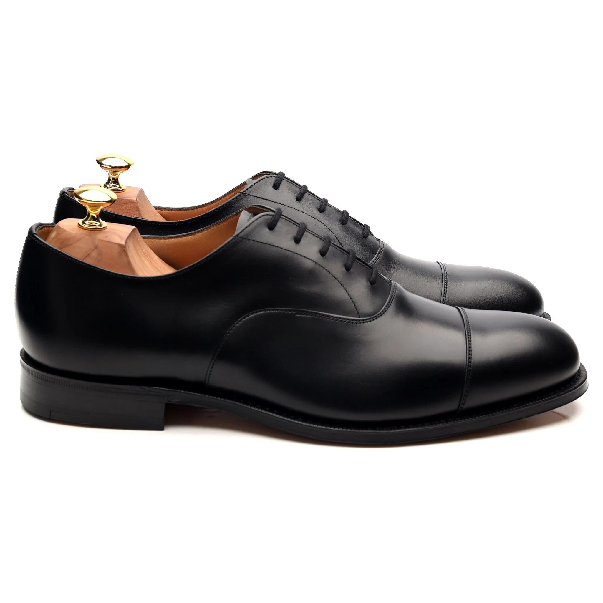 'Consul' Black Leather Oxford UK 10 G - Image 6