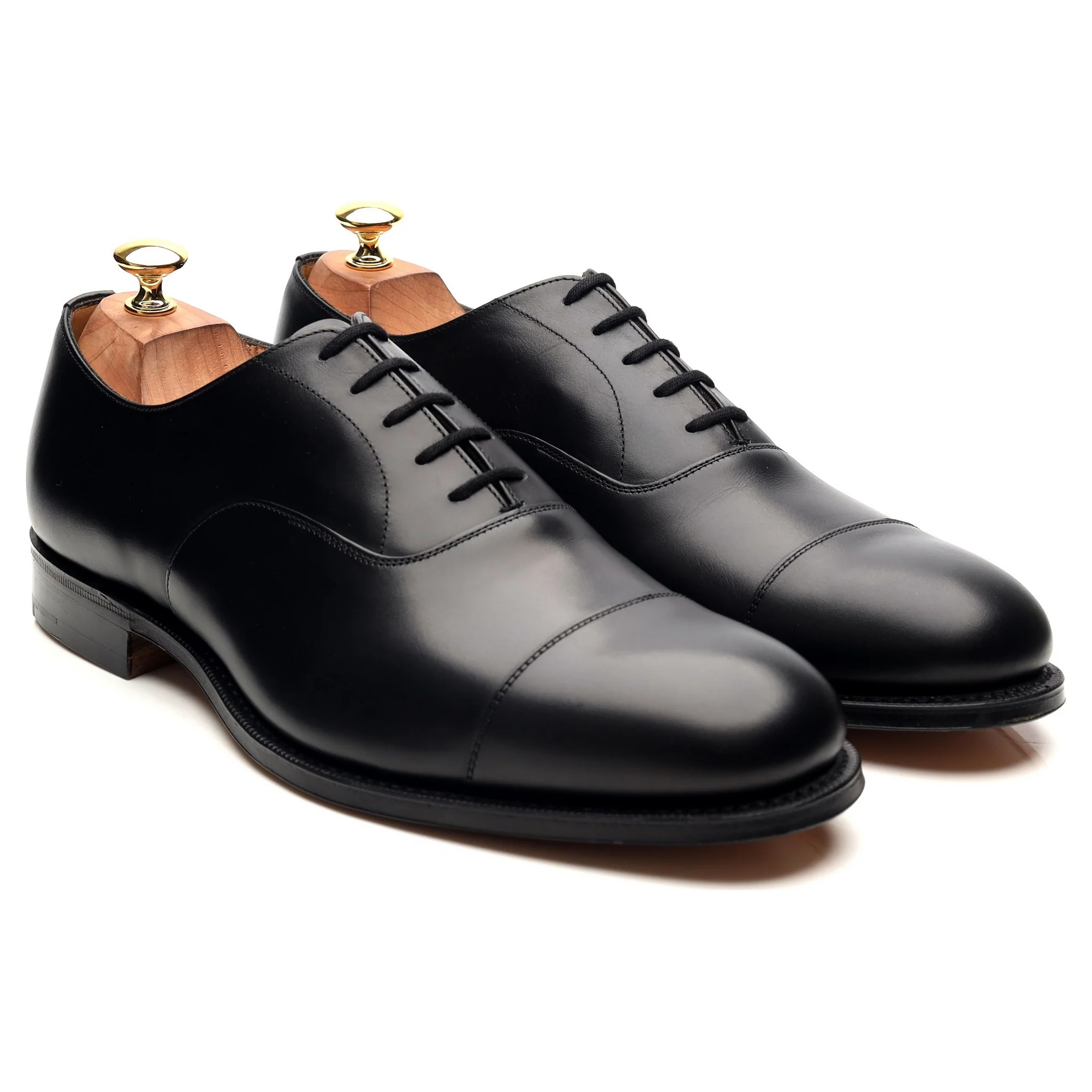 'Consul' Black Leather Oxford UK 10 G - Image 7