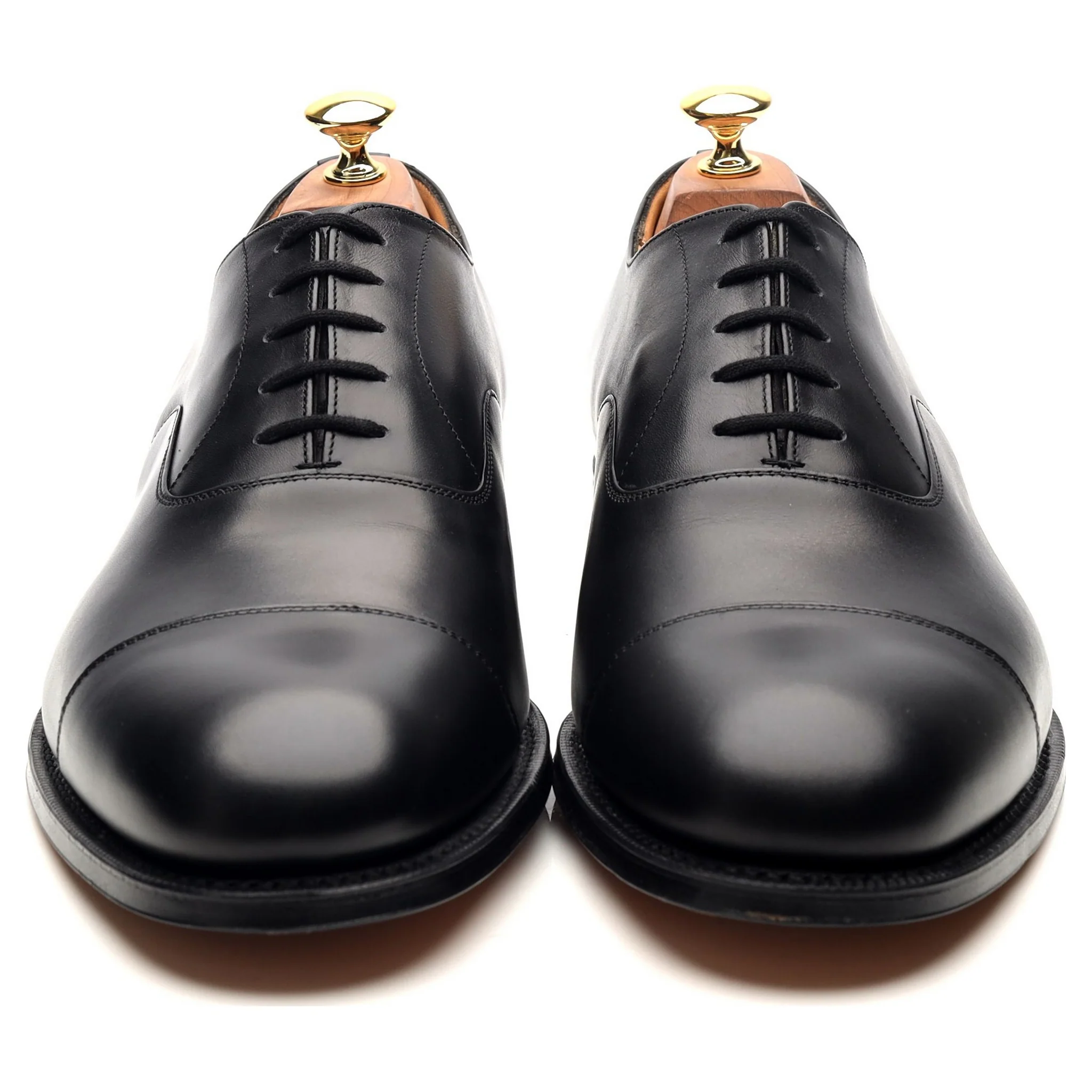 'Consul' Black Leather Oxford UK 10 G - Image 8