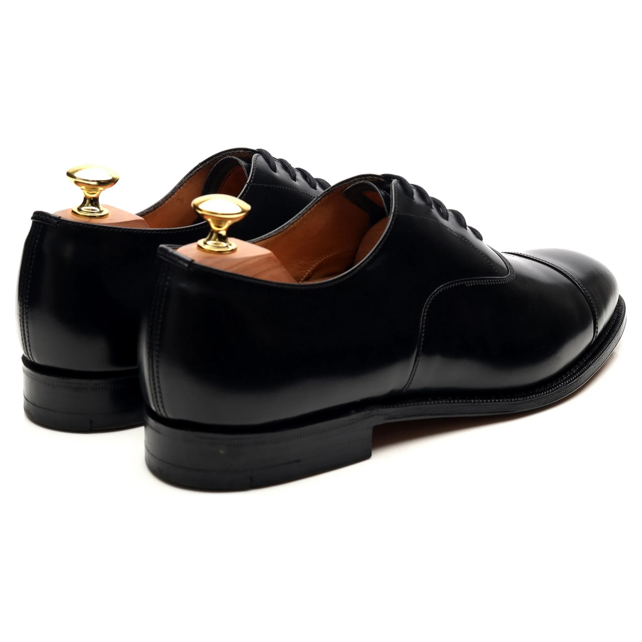 'Consul' Black Leather Oxford UK 8.5 F - Image 5