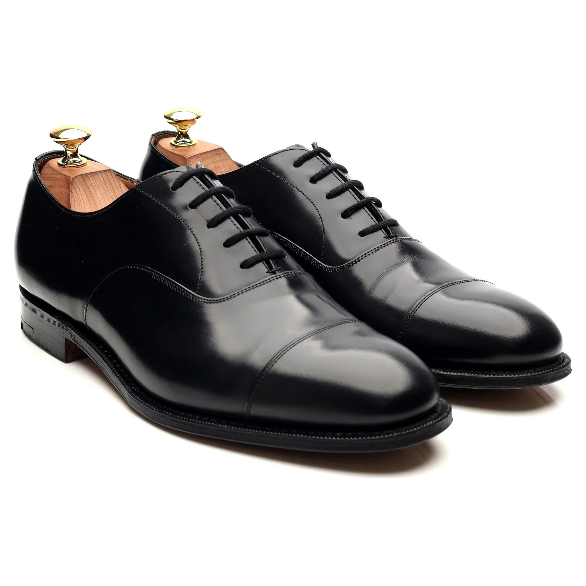 'Consul' Black Leather Oxford UK 8.5 F - Image 7