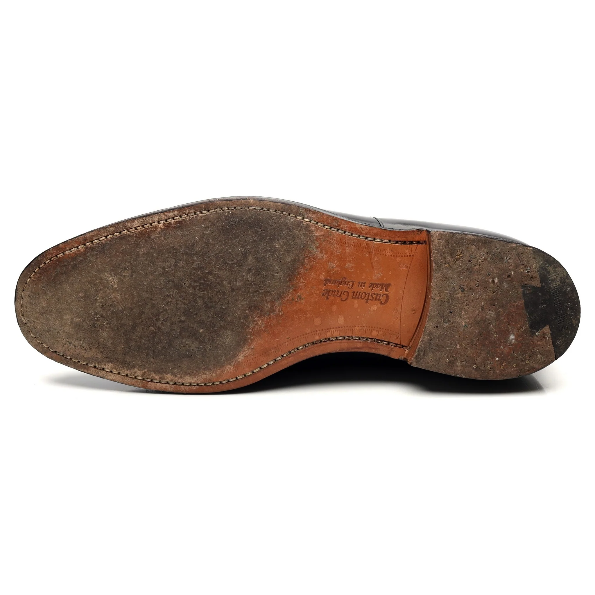 'Consul' Black Leather Oxford UK 9 G - Image 10