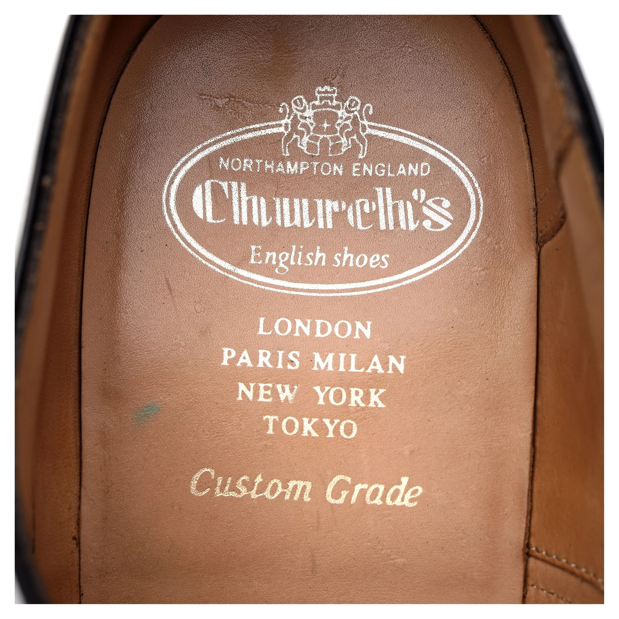 'Consul' Black Leather Oxford UK 9 G - Image 12