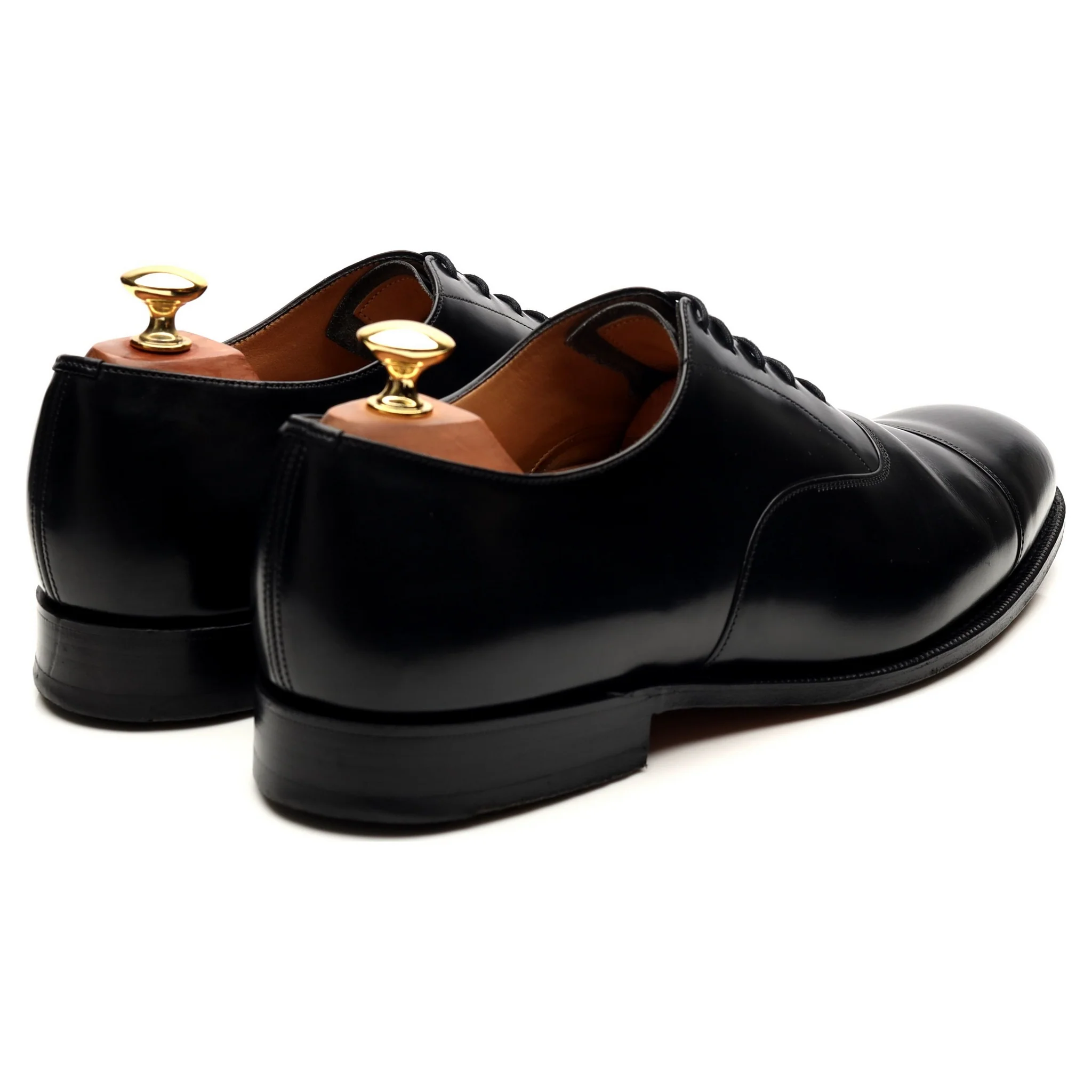 'Consul' Black Leather Oxford UK 9 G - Image 5