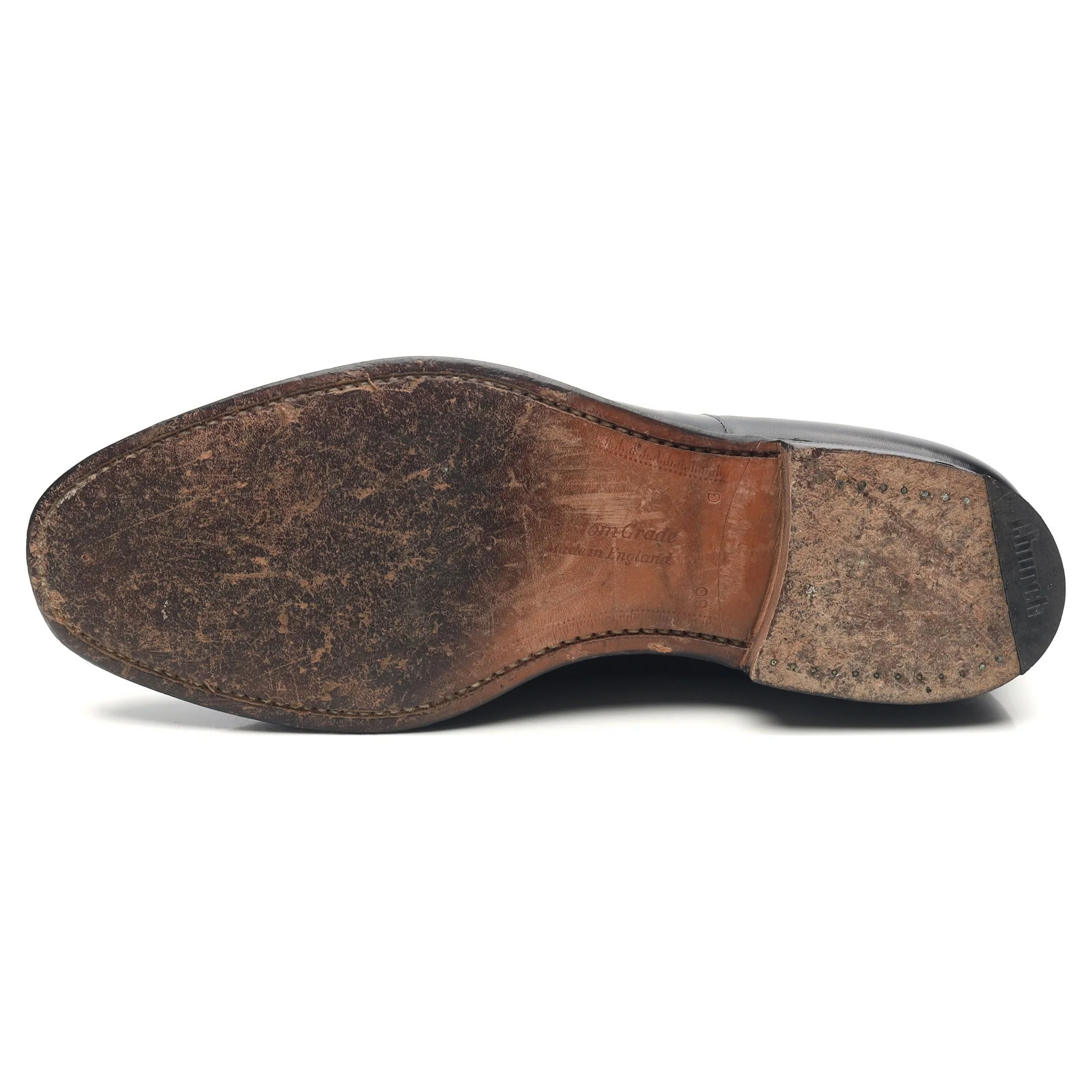 'Consul' Black Leather Oxford UK 8 G - Image 10