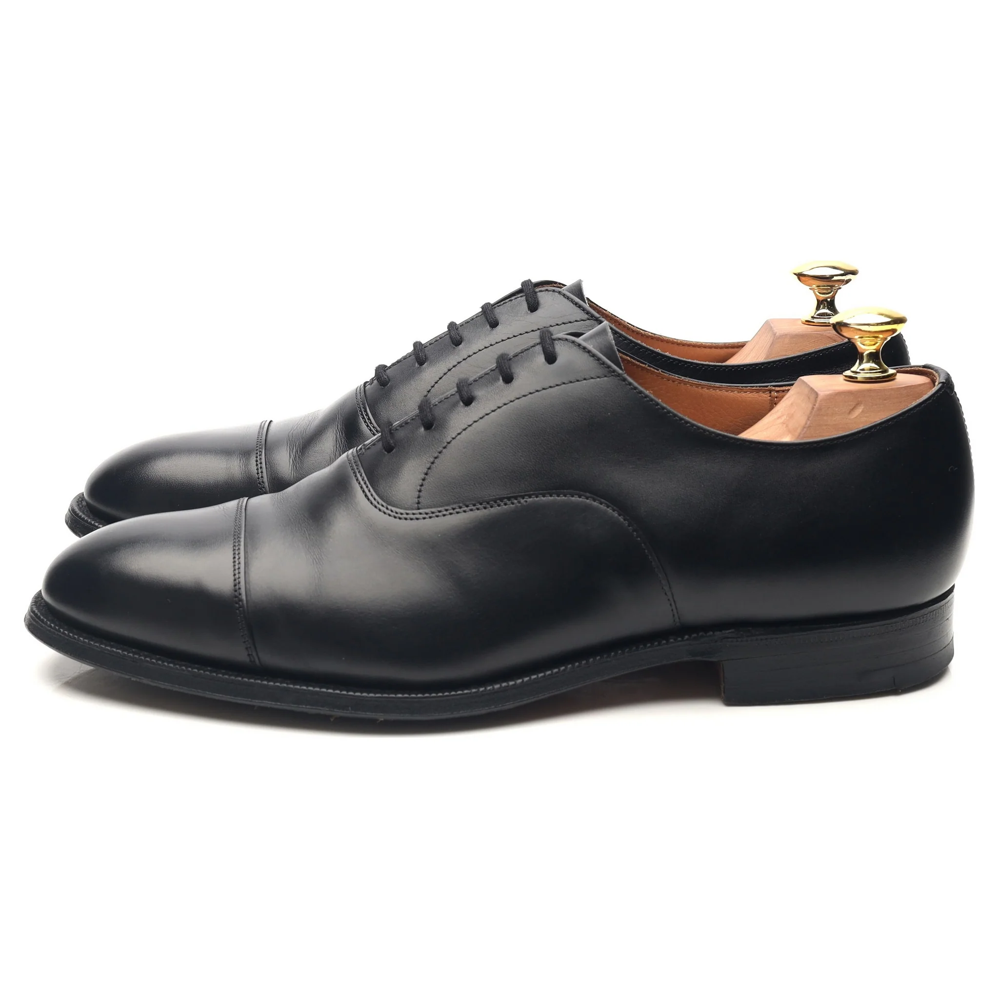 'Consul' Black Leather Oxford UK 8 G - Image 2