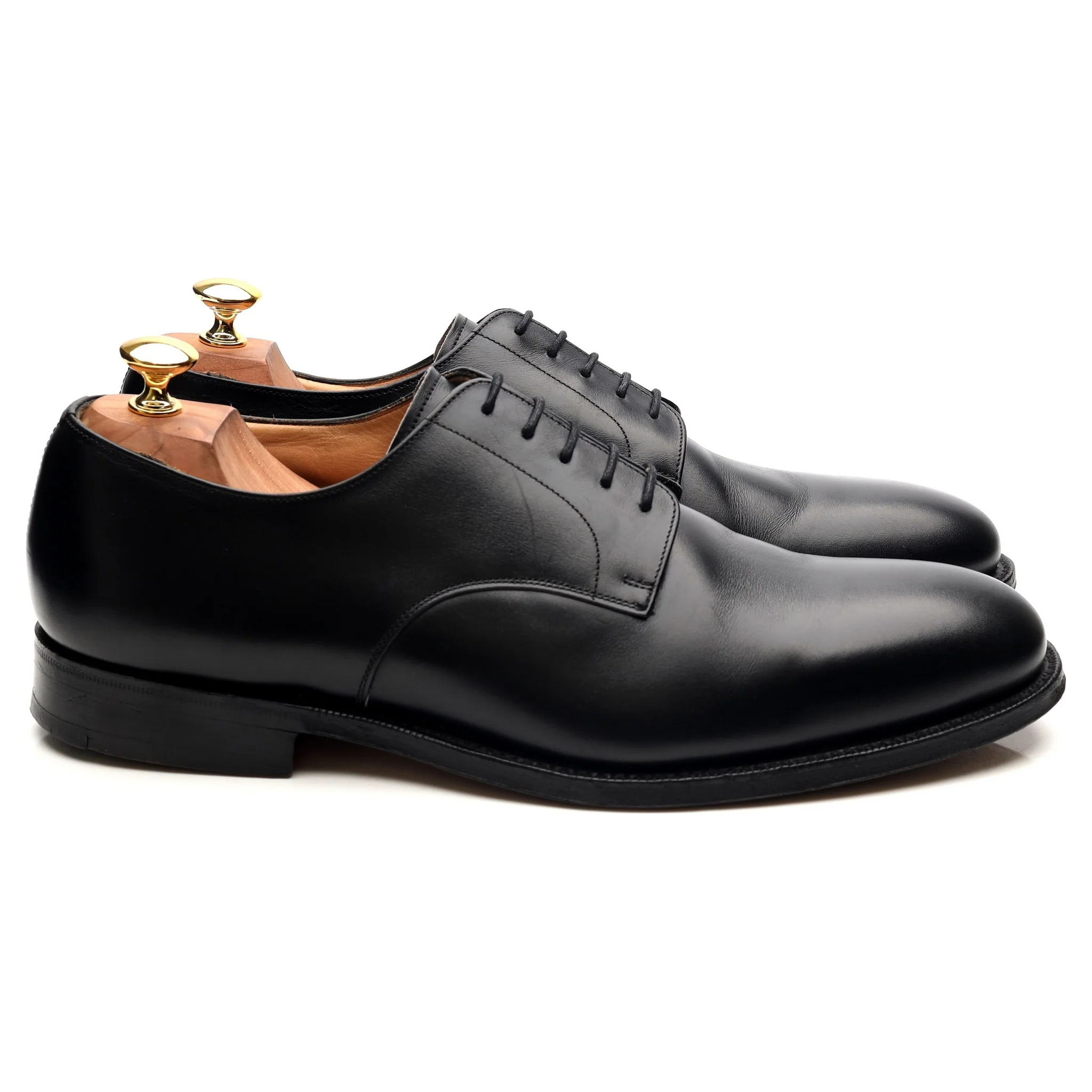 'Cranfield' Black Leather Derby UK 10 G - Image 6