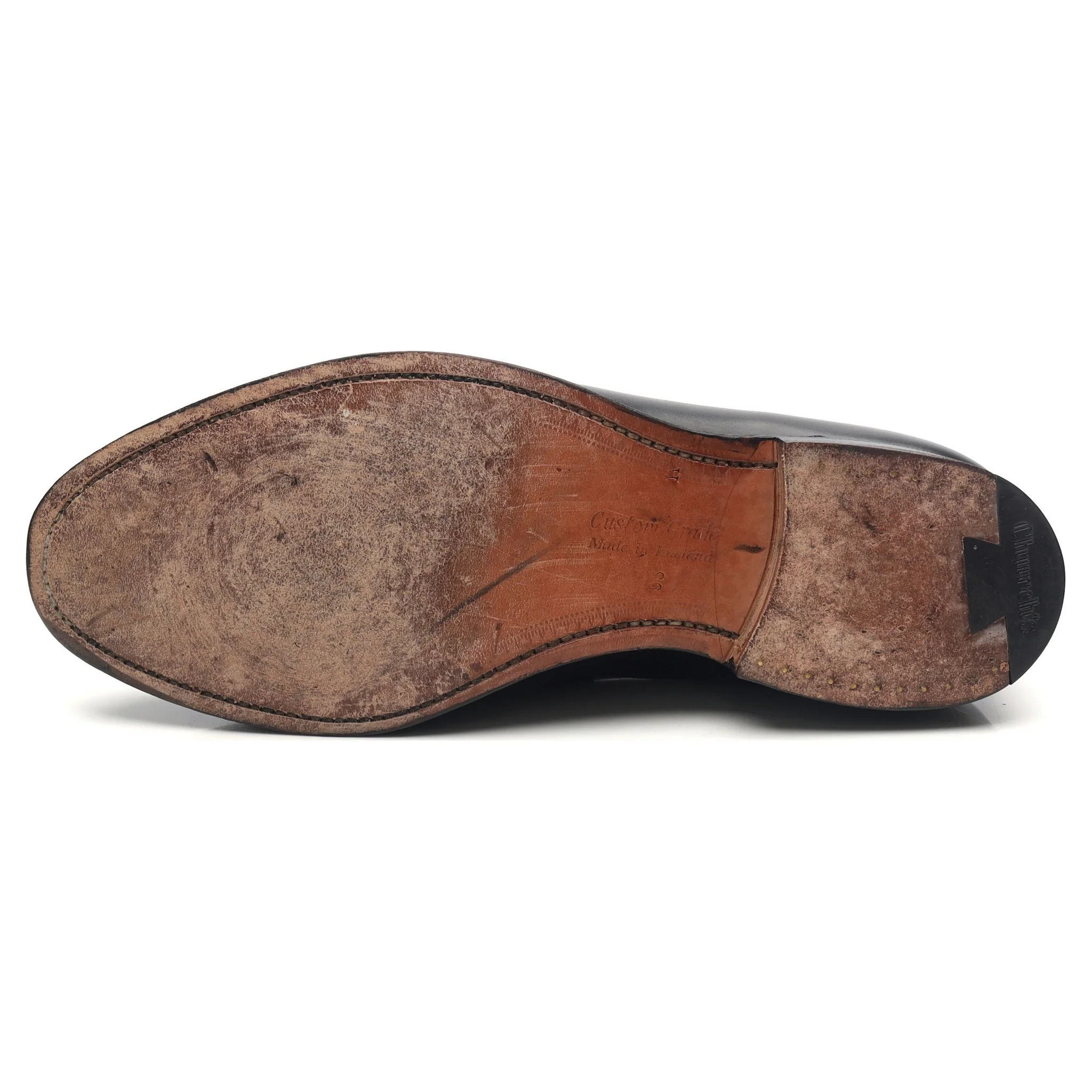 'Darwin' Black Leather Loafers UK 9.5 H - Image 10