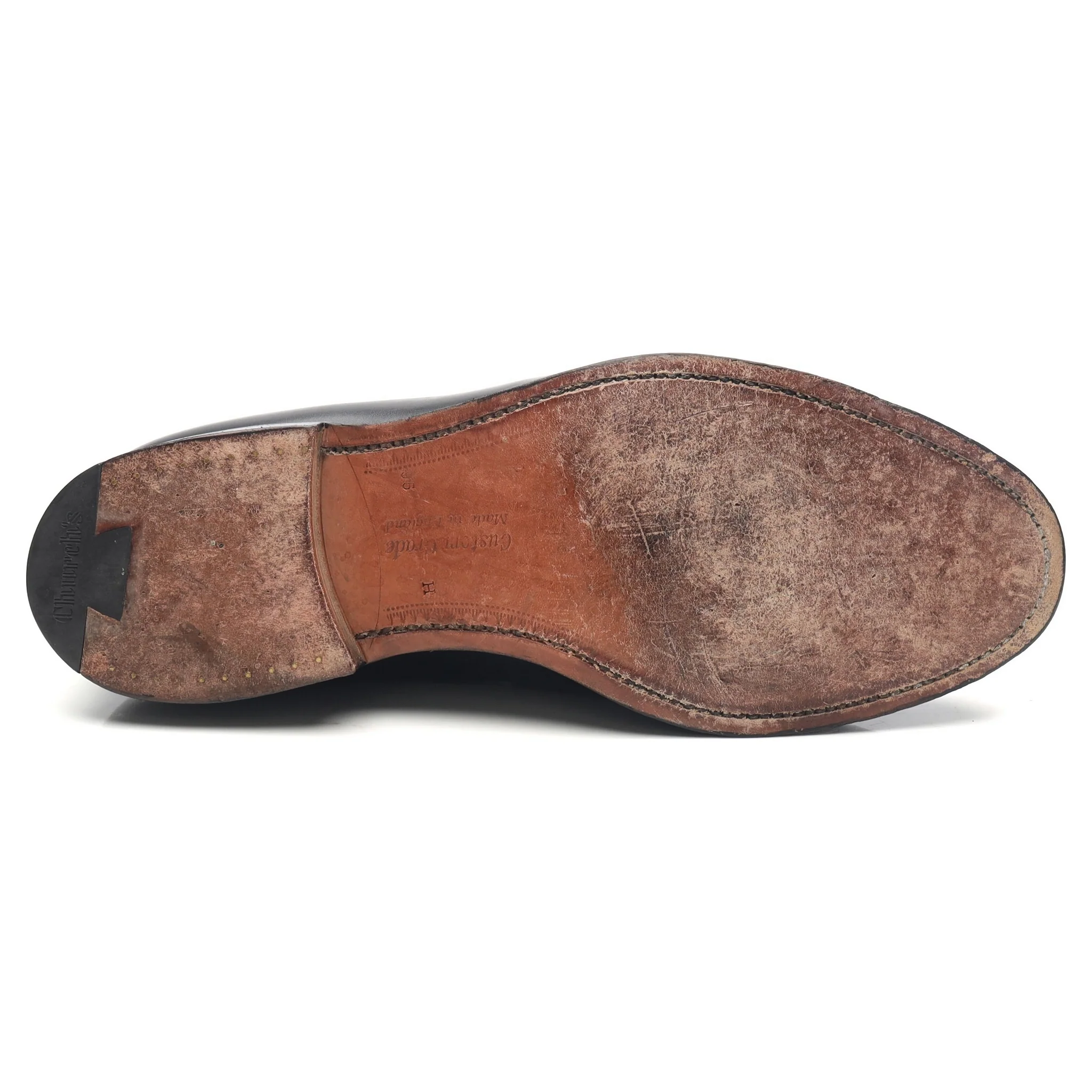 'Darwin' Black Leather Loafers UK 9.5 H - Image 11