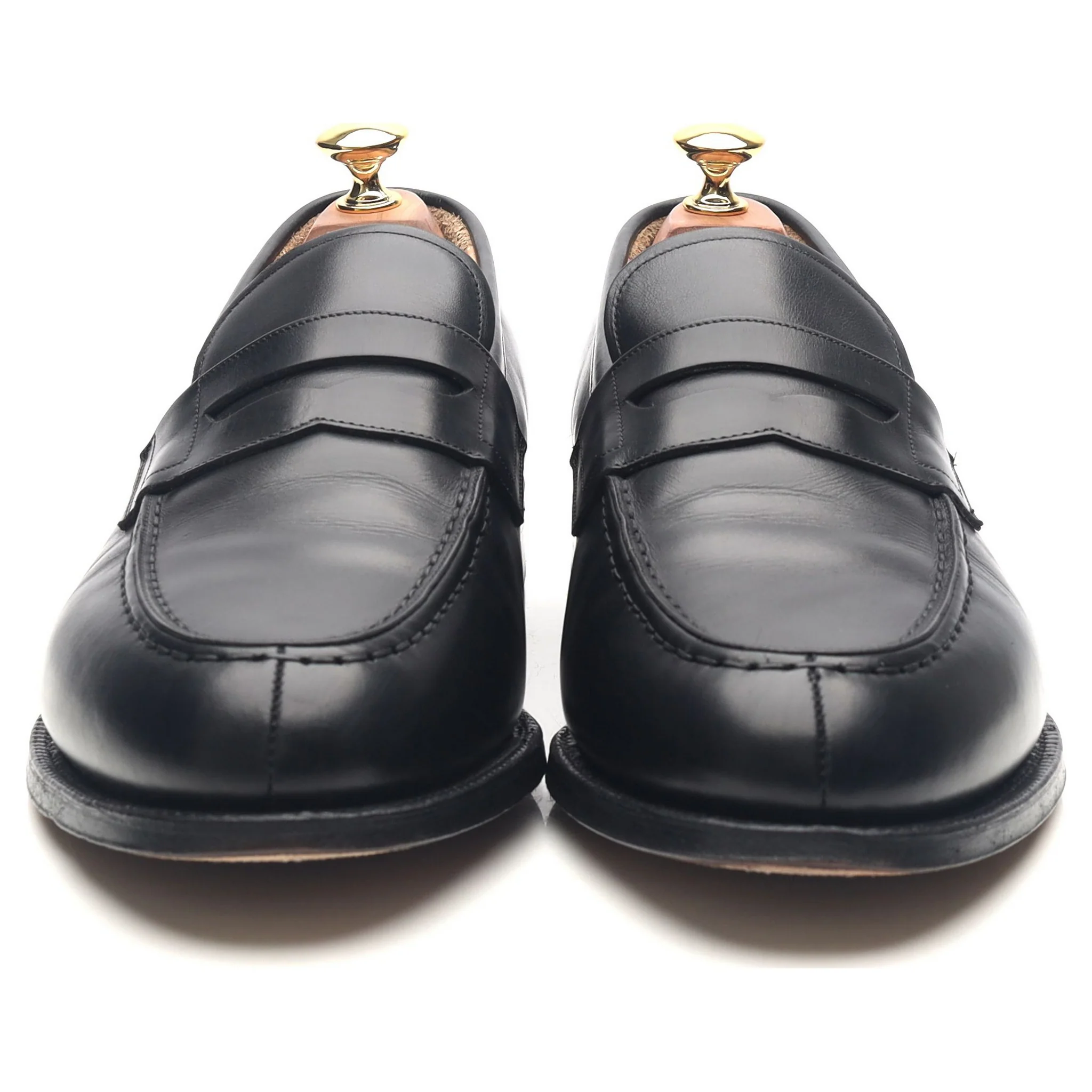 'Darwin' Black Leather Loafers UK 9.5 H - Image 8