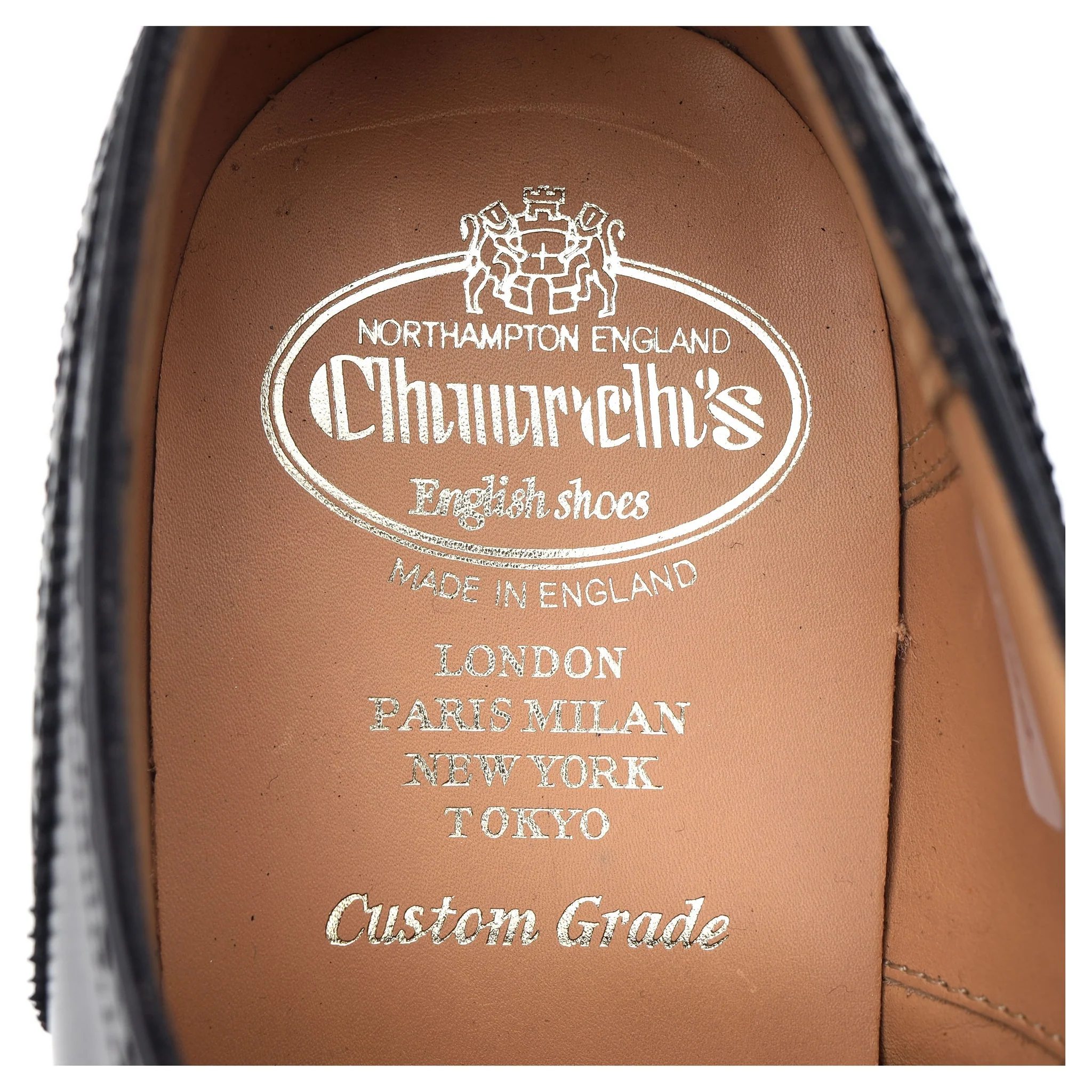 'Diplomat' Black Leather Oxford Semi Brogues UK 8 F - Image 12