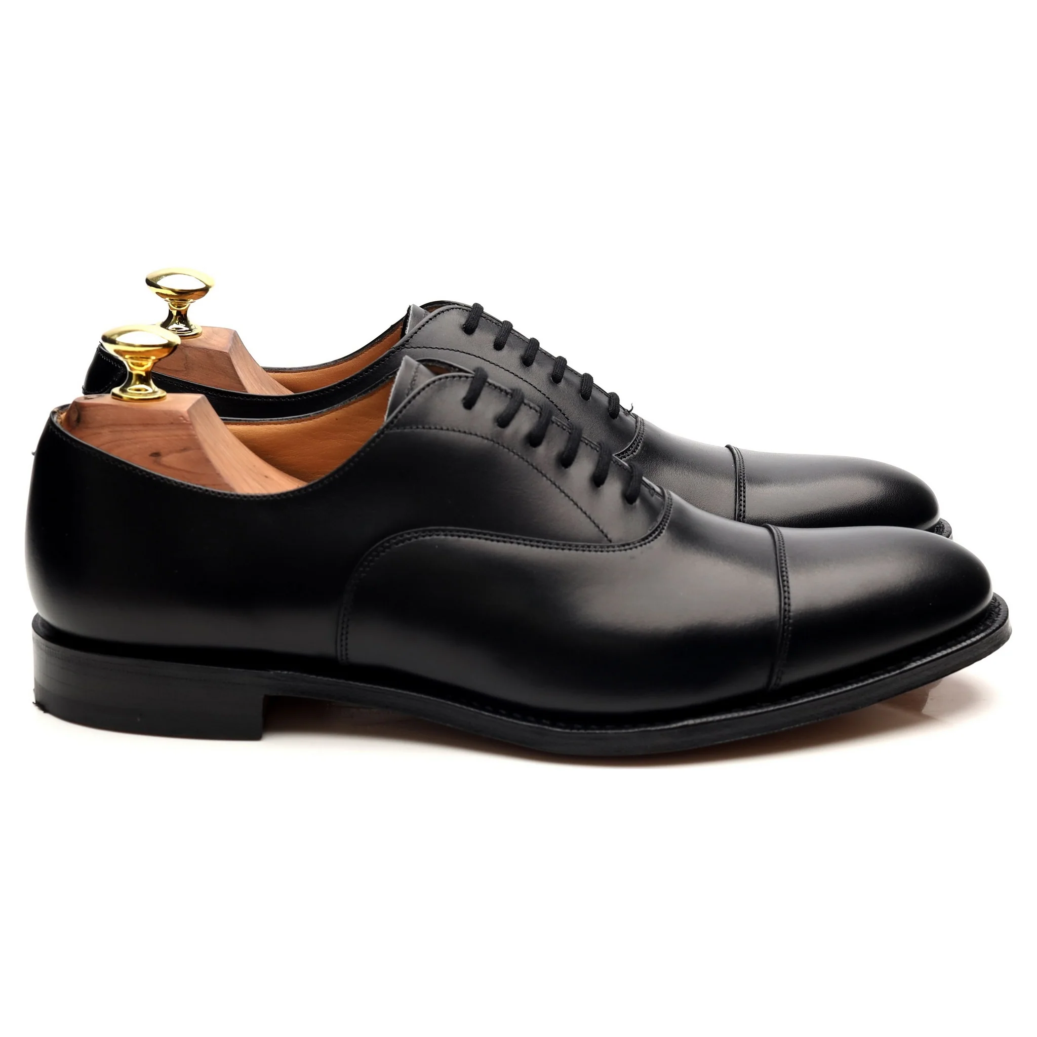 'Dubai' Black Leather Oxford UK 7 F - Image 6