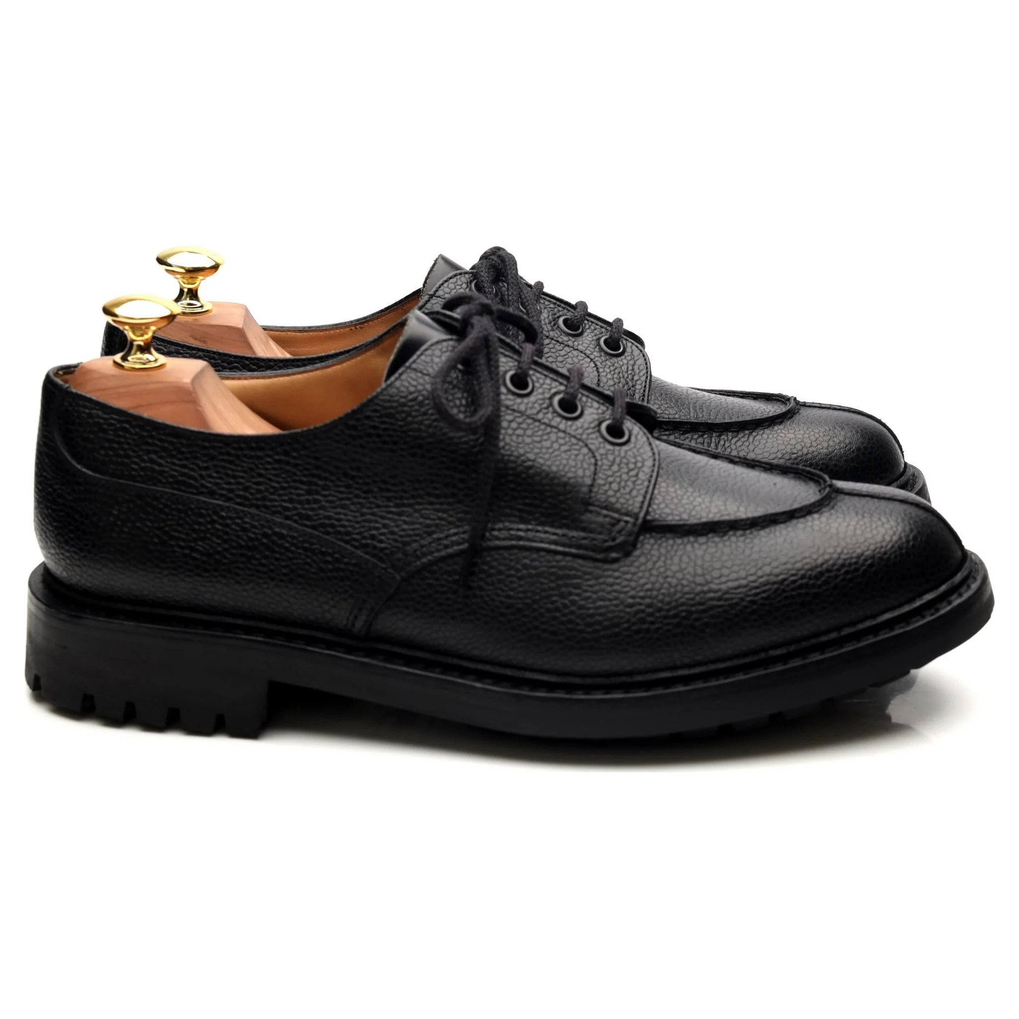 'Elland 2' Black Leather Split Toe Derby UK 8.5 G - Image 6