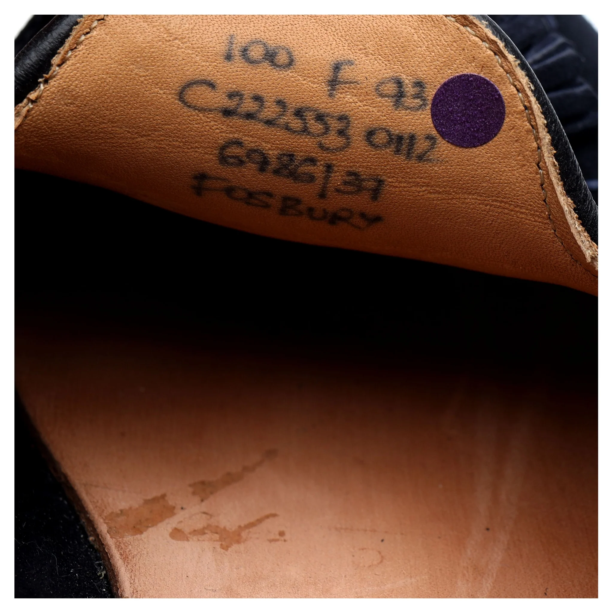 'Fosbury' Navy Blue Suede Tassel Loafers UK 10 F - Image 13