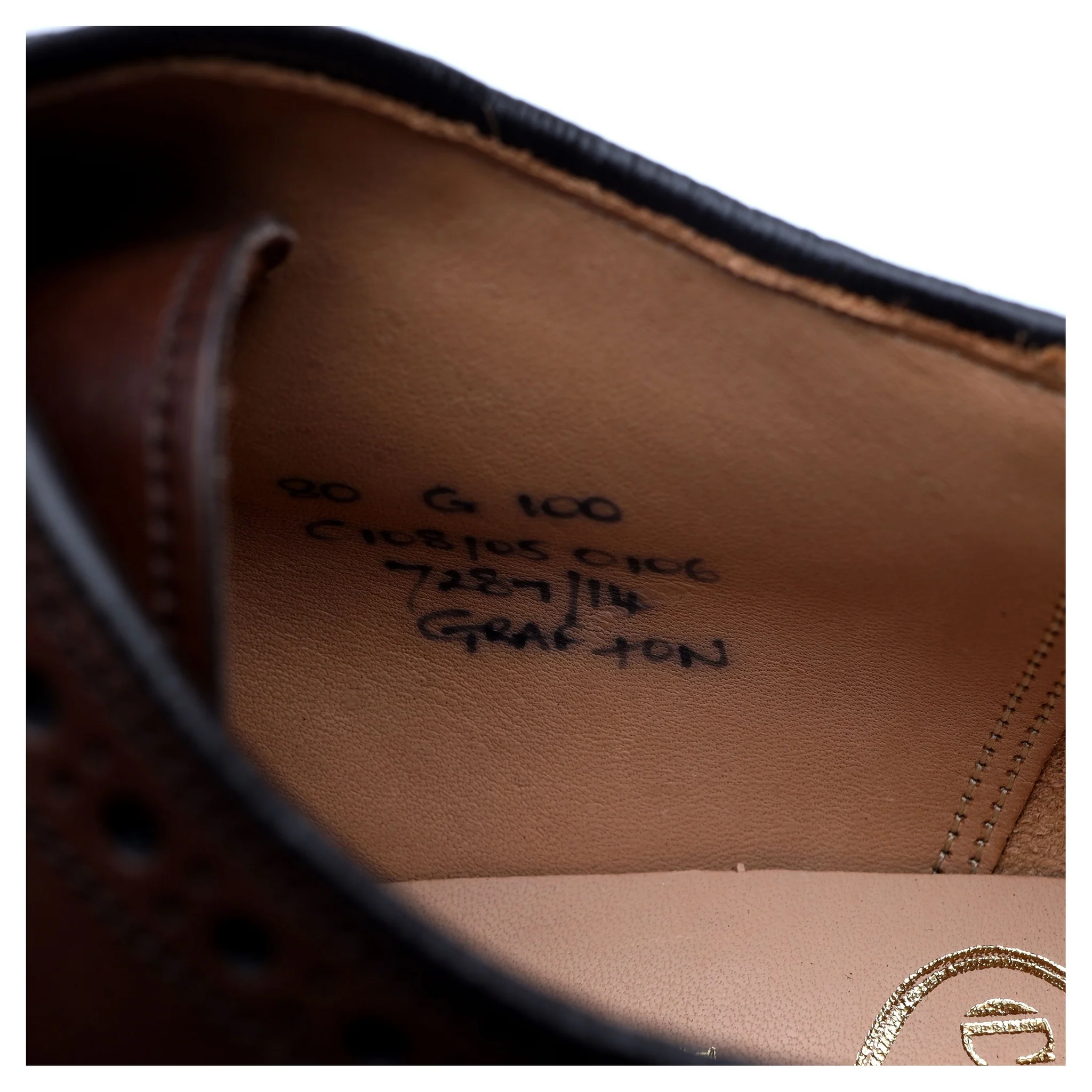 'Grafton' Brown Leather Derby Brogues UK 8 G - Image 13