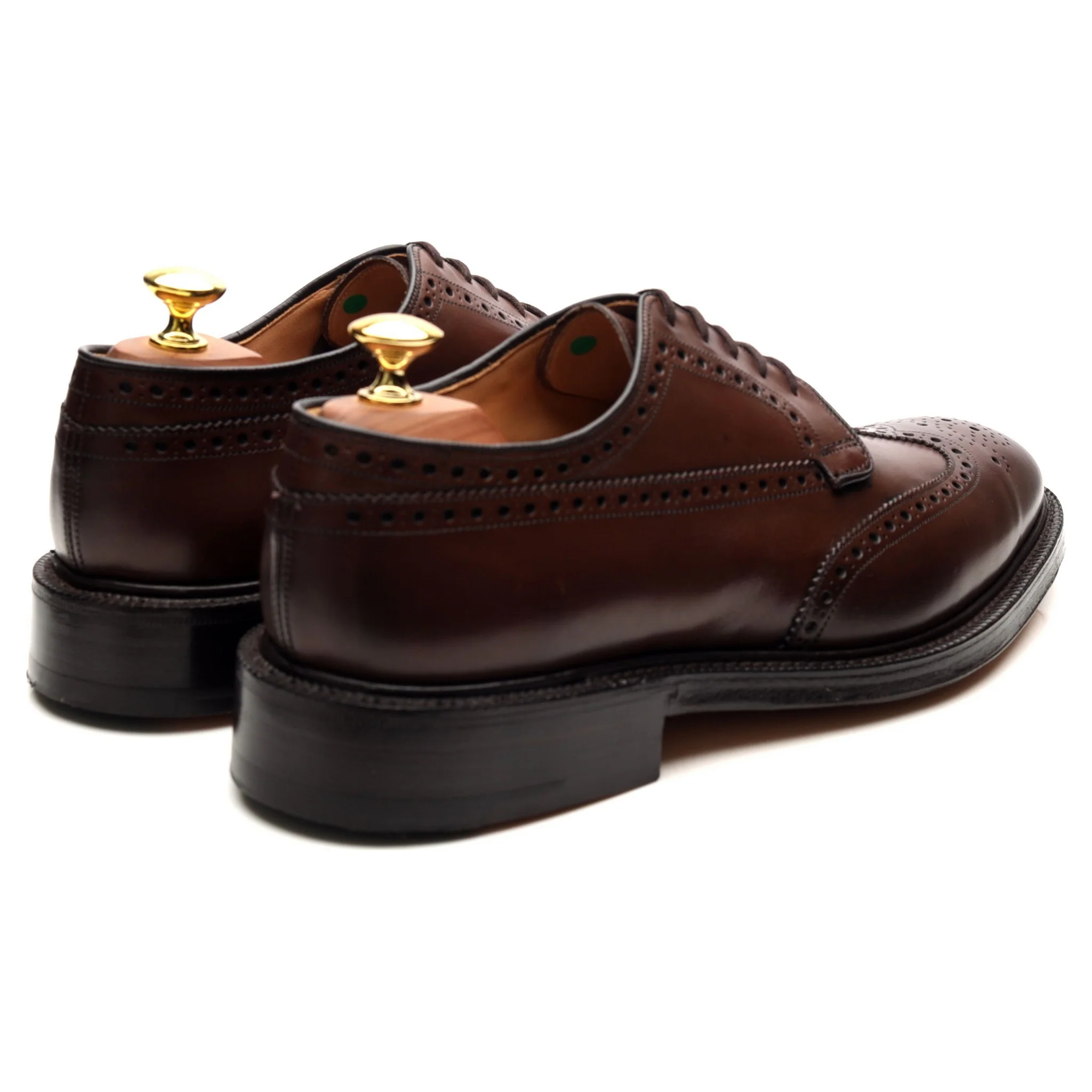 'Grafton' Brown Leather Derby Brogues UK 8 G - Image 5