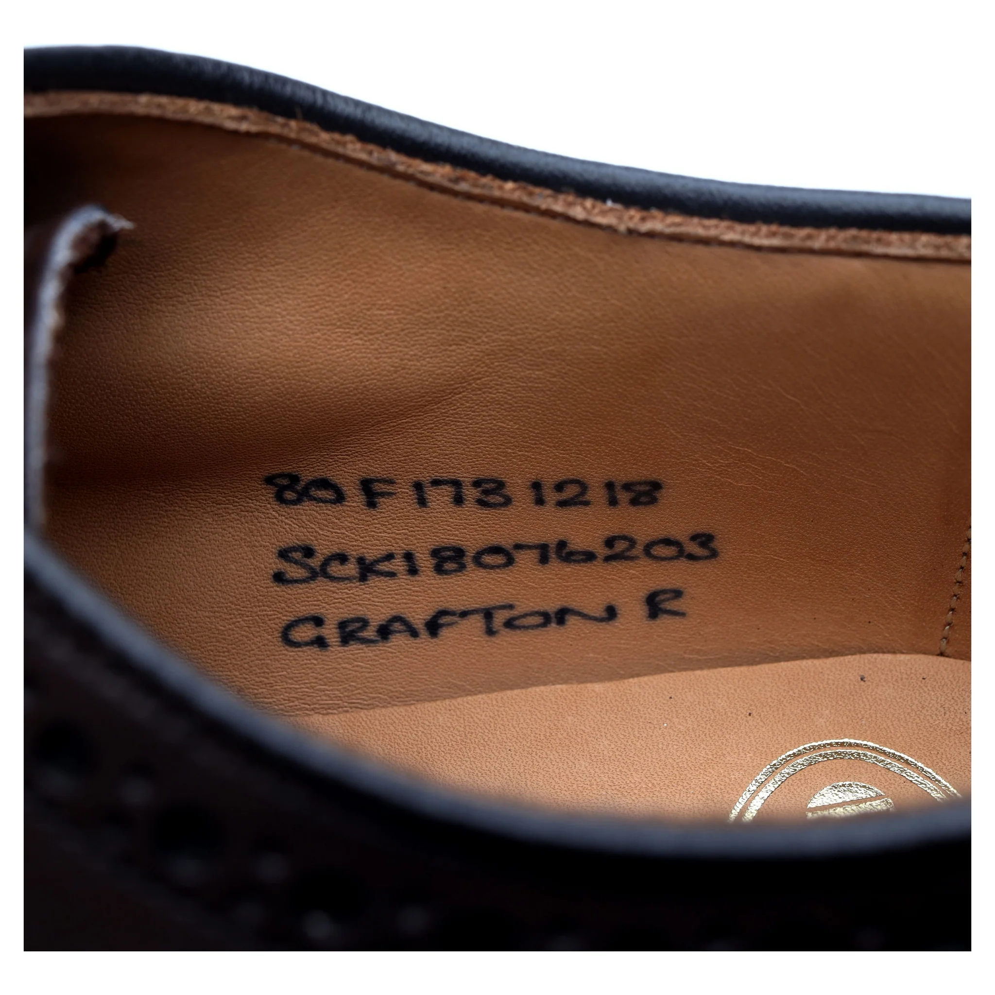 'Grafton' Dark Brown Leather Derby Brogues UK 8 F - Image 13