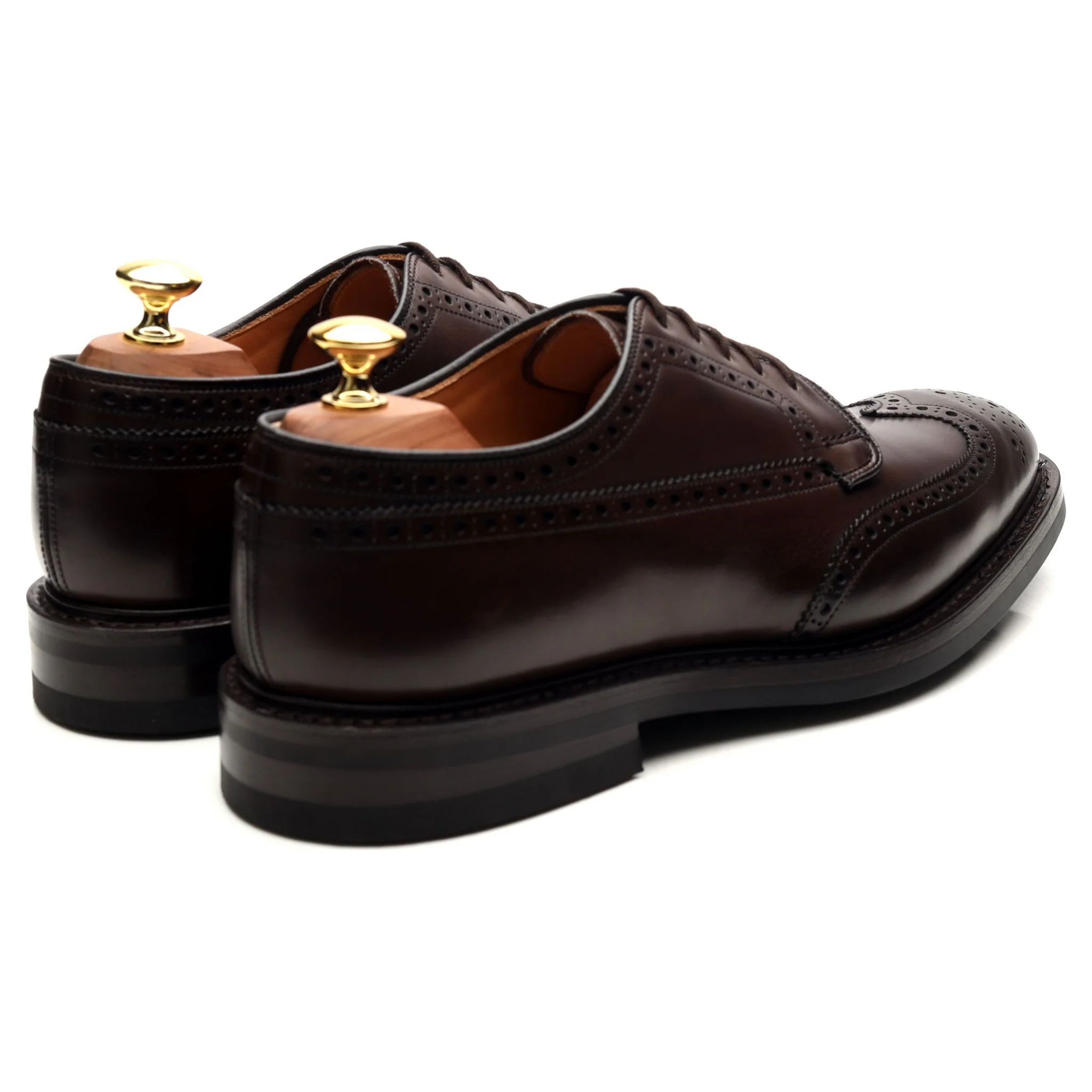 'Grafton' Dark Brown Leather Derby Brogues UK 8 F - Image 5