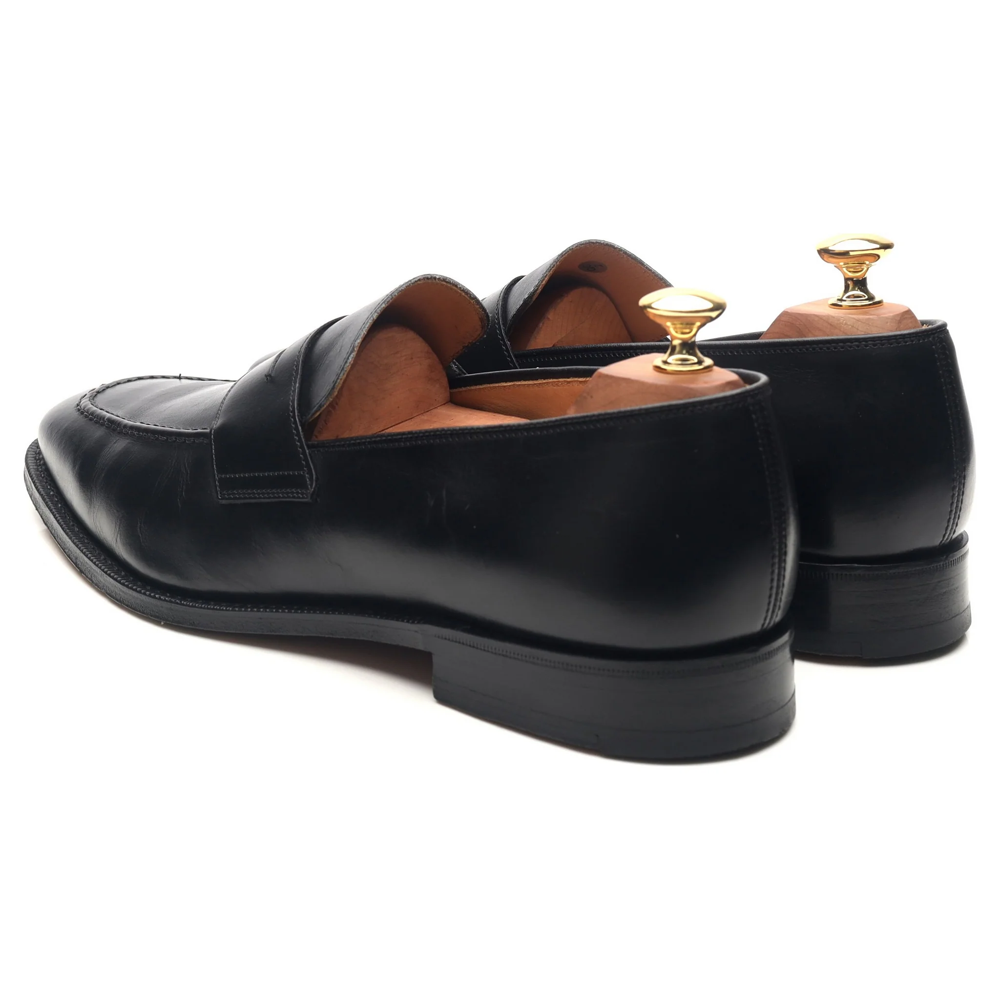 'Hertford' Black Leather Loafers UK 9.5 G - Image 3