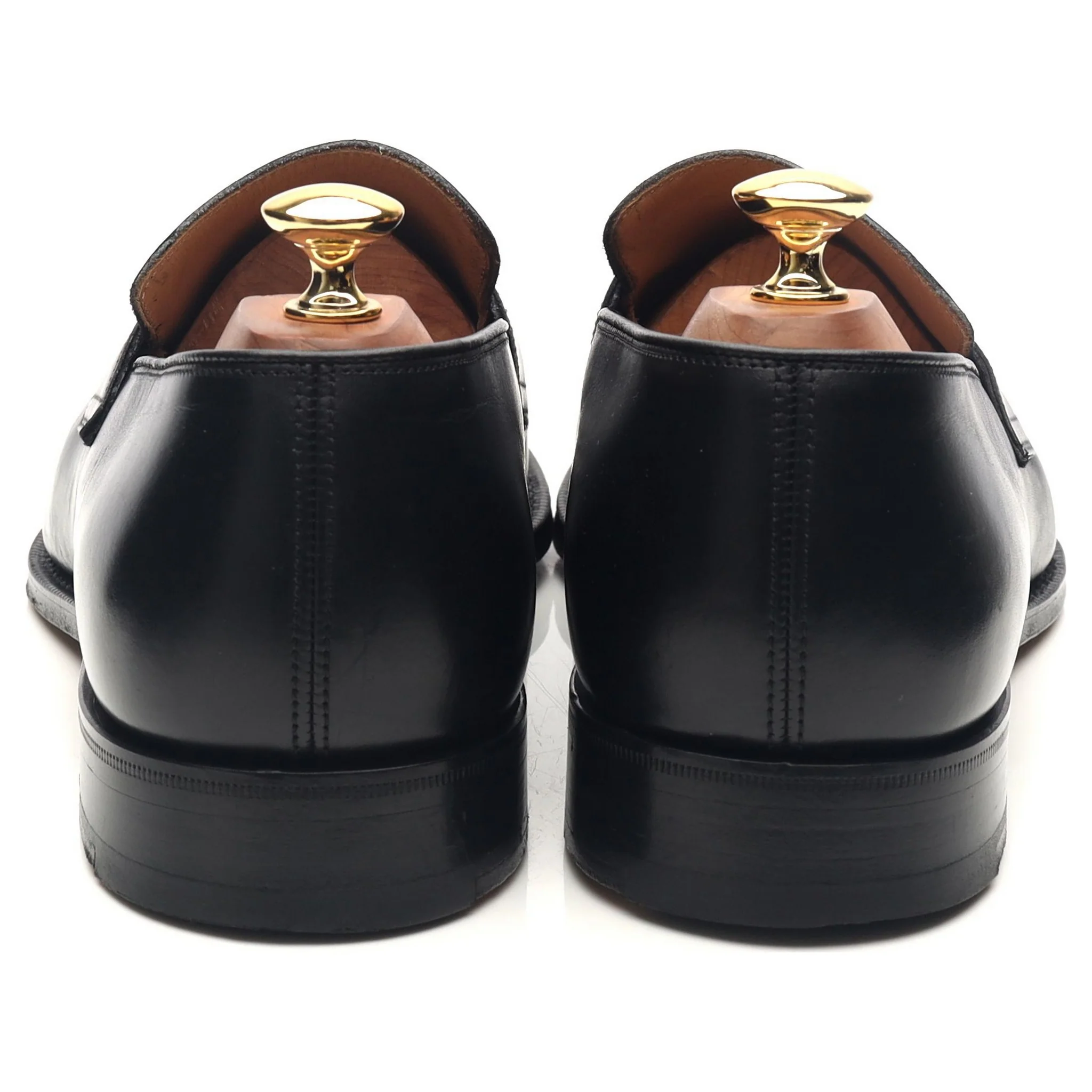 'Hertford' Black Leather Loafers UK 9.5 G - Image 4