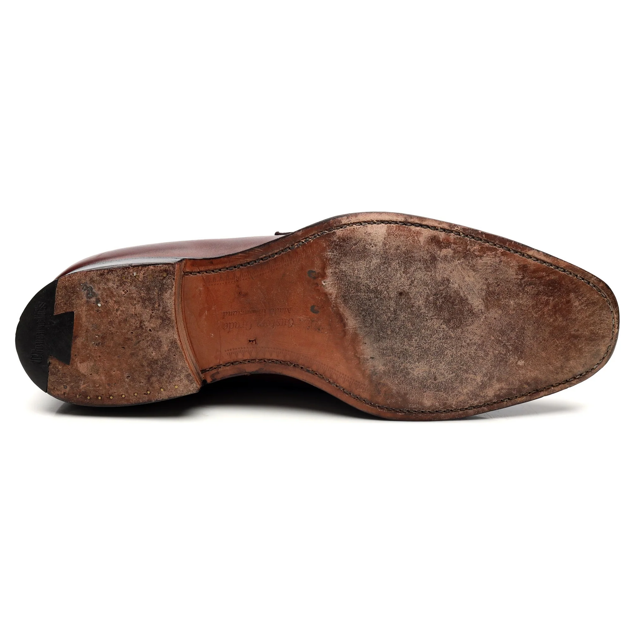 'Hertford' Burgundy Leather Loafers UK 10 F - Image 11