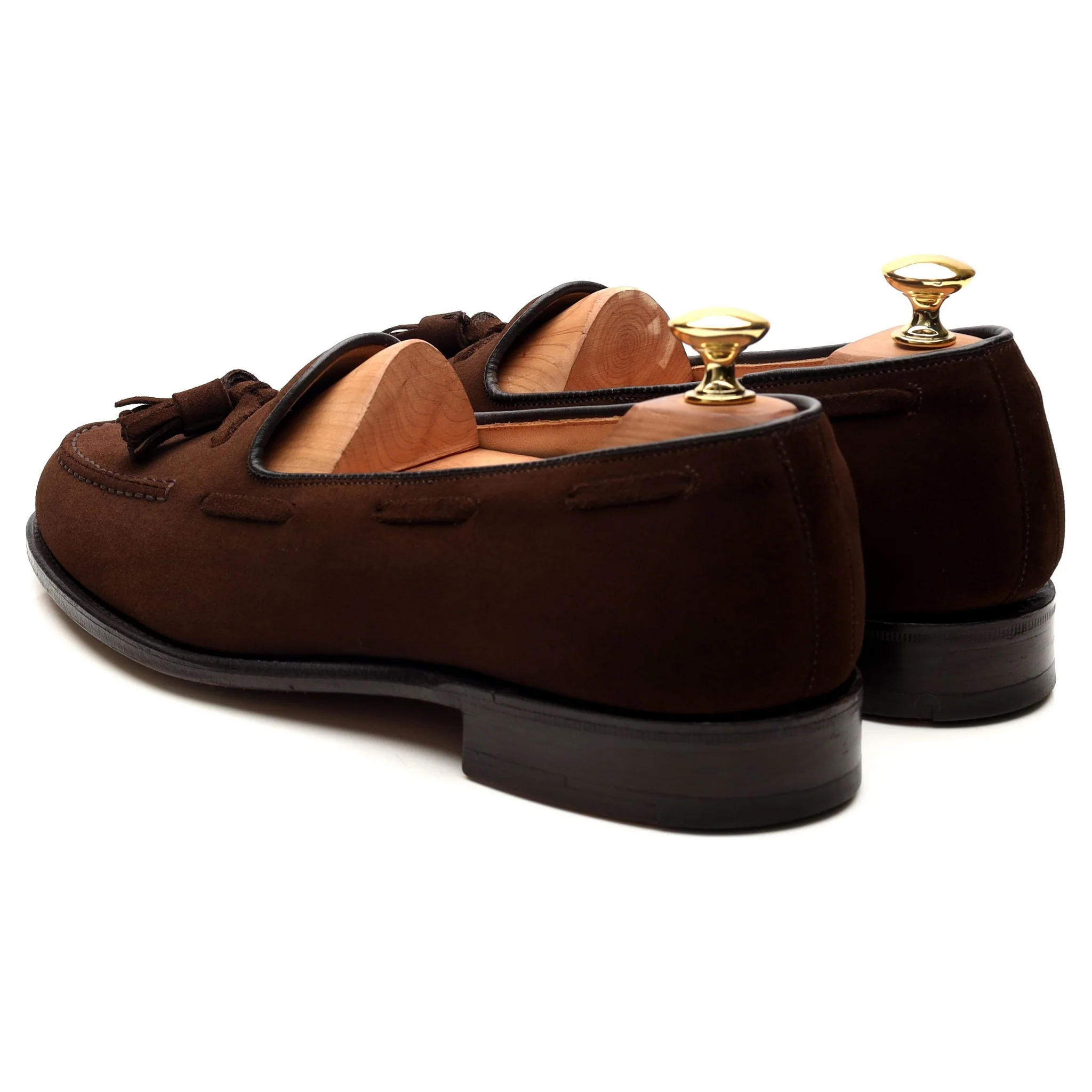 'Keats 450' Brown Suede Tassel Loafers UK 6.5 F - Image 3