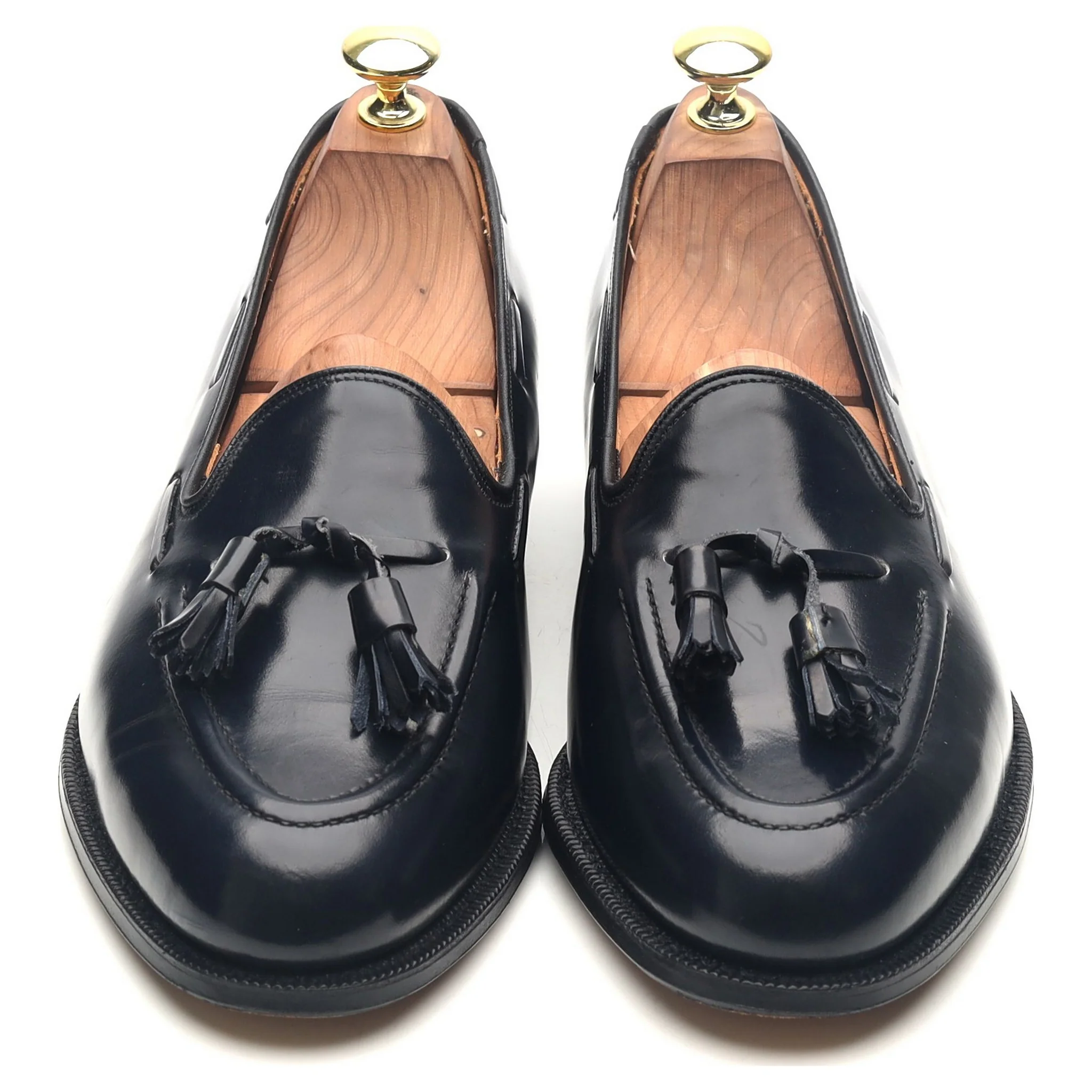 'Keats II' Navy Blue Leather Tassel Loafers UK 7.5 F - Image 9