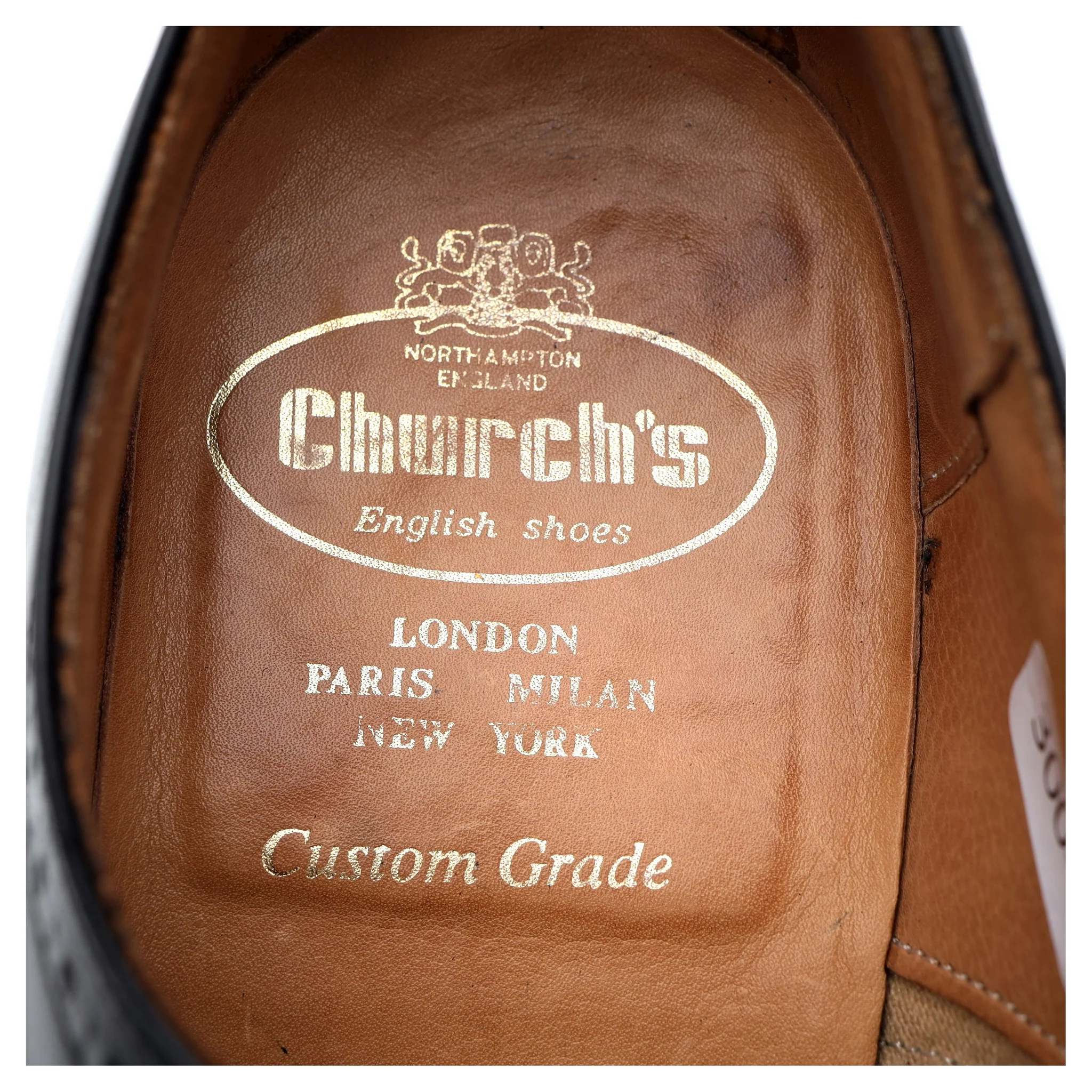 'Legate' Black Leather Oxford Semi Brogues UK 8.5 G - Image 12