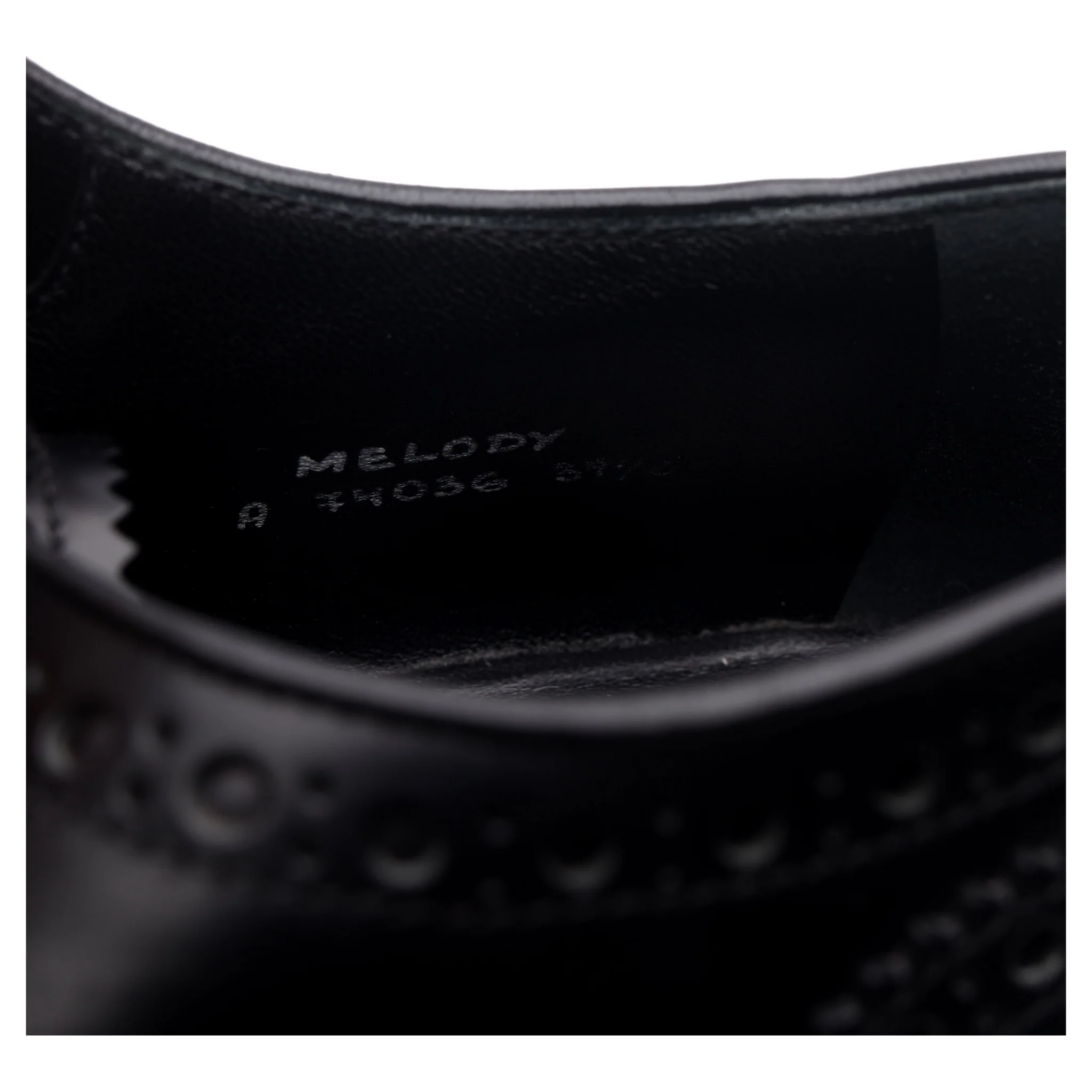 Women's 'Melody' Black Leather Derby Brogues UK 6.5 EU 39.5 - Image 13