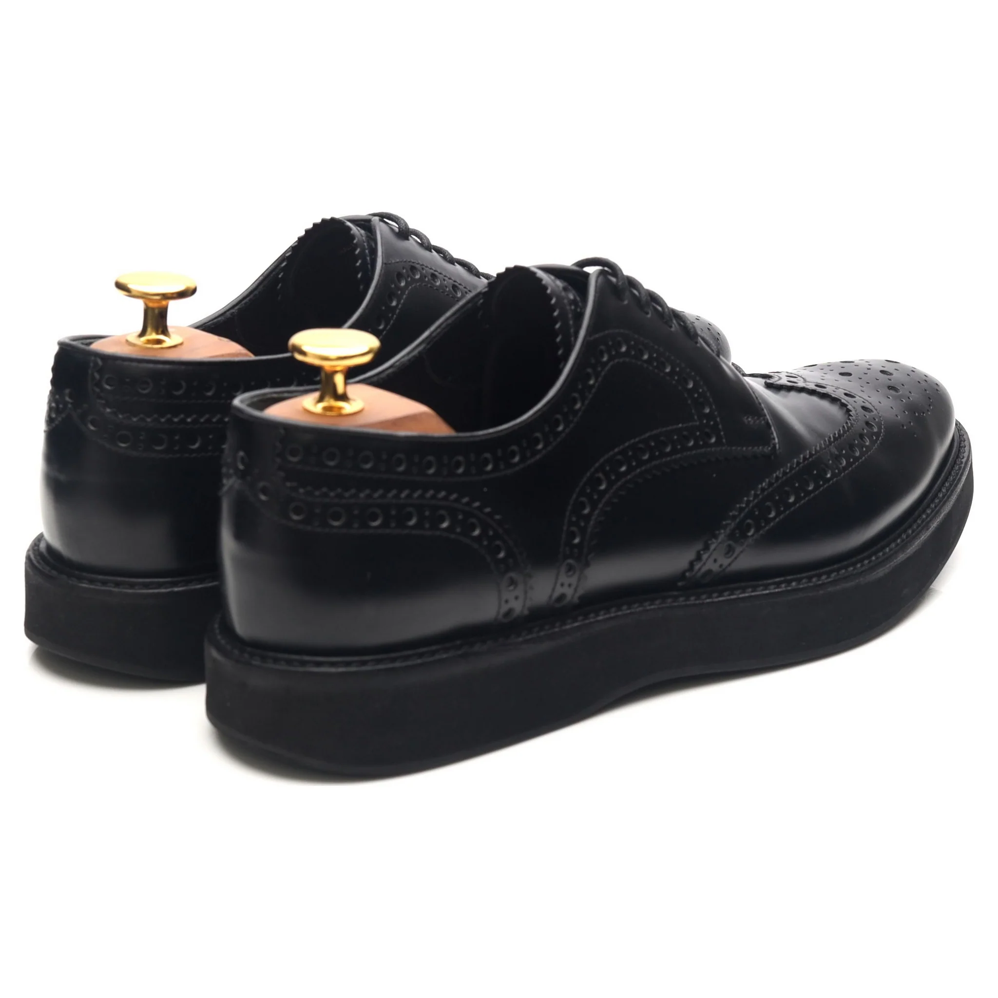 Women's 'Melody' Black Leather Derby Brogues UK 6.5 EU 39.5 - Image 5