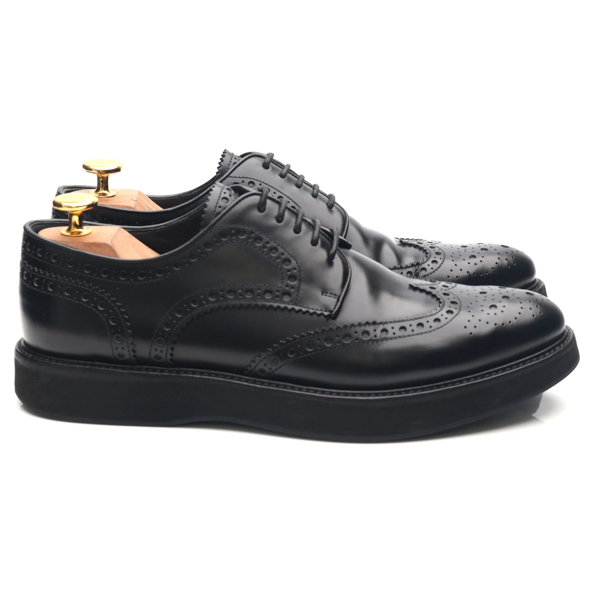 Women's 'Melody' Black Leather Derby Brogues UK 6.5 EU 39.5 - Image 6