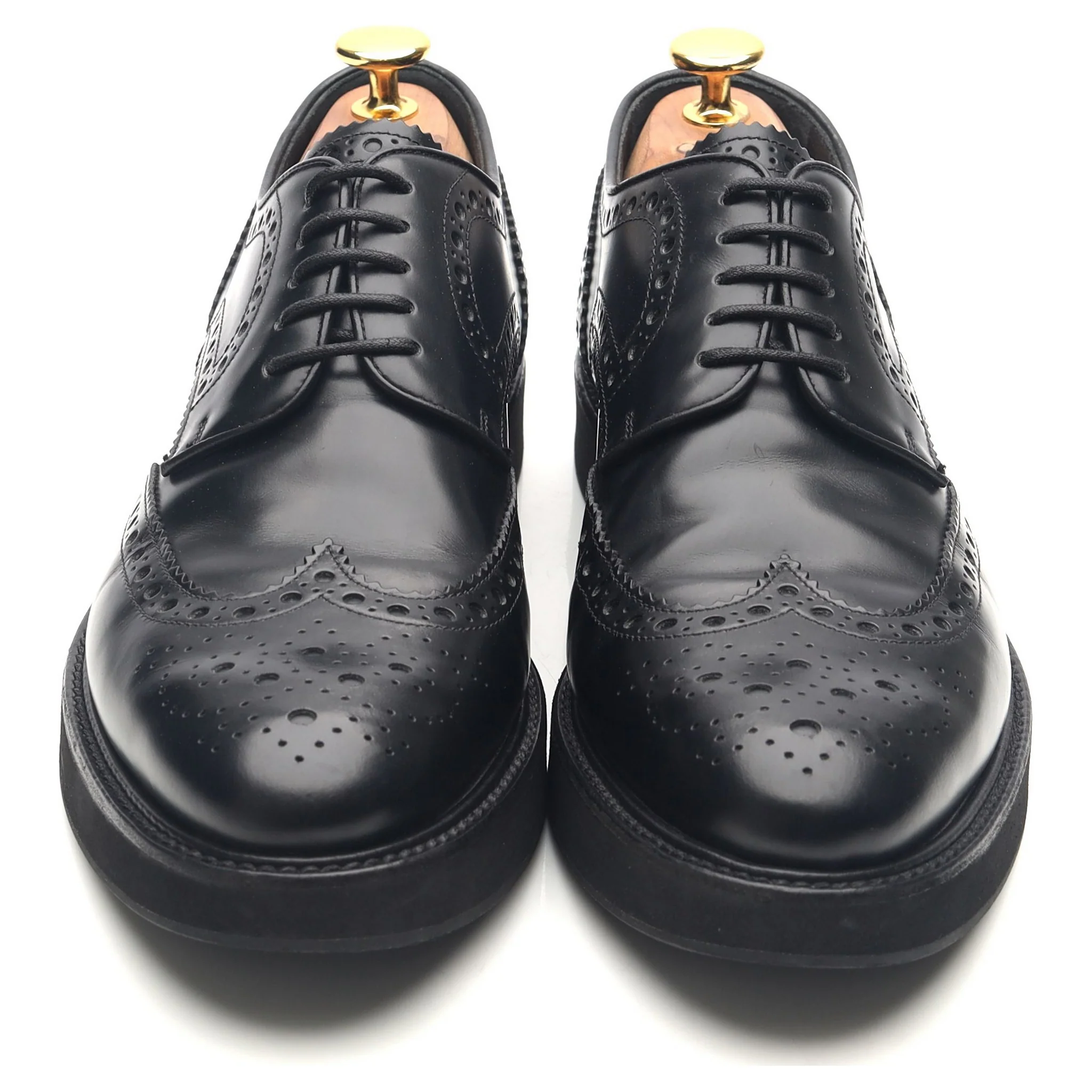 Women's 'Melody' Black Leather Derby Brogues UK 6.5 EU 39.5 - Image 9