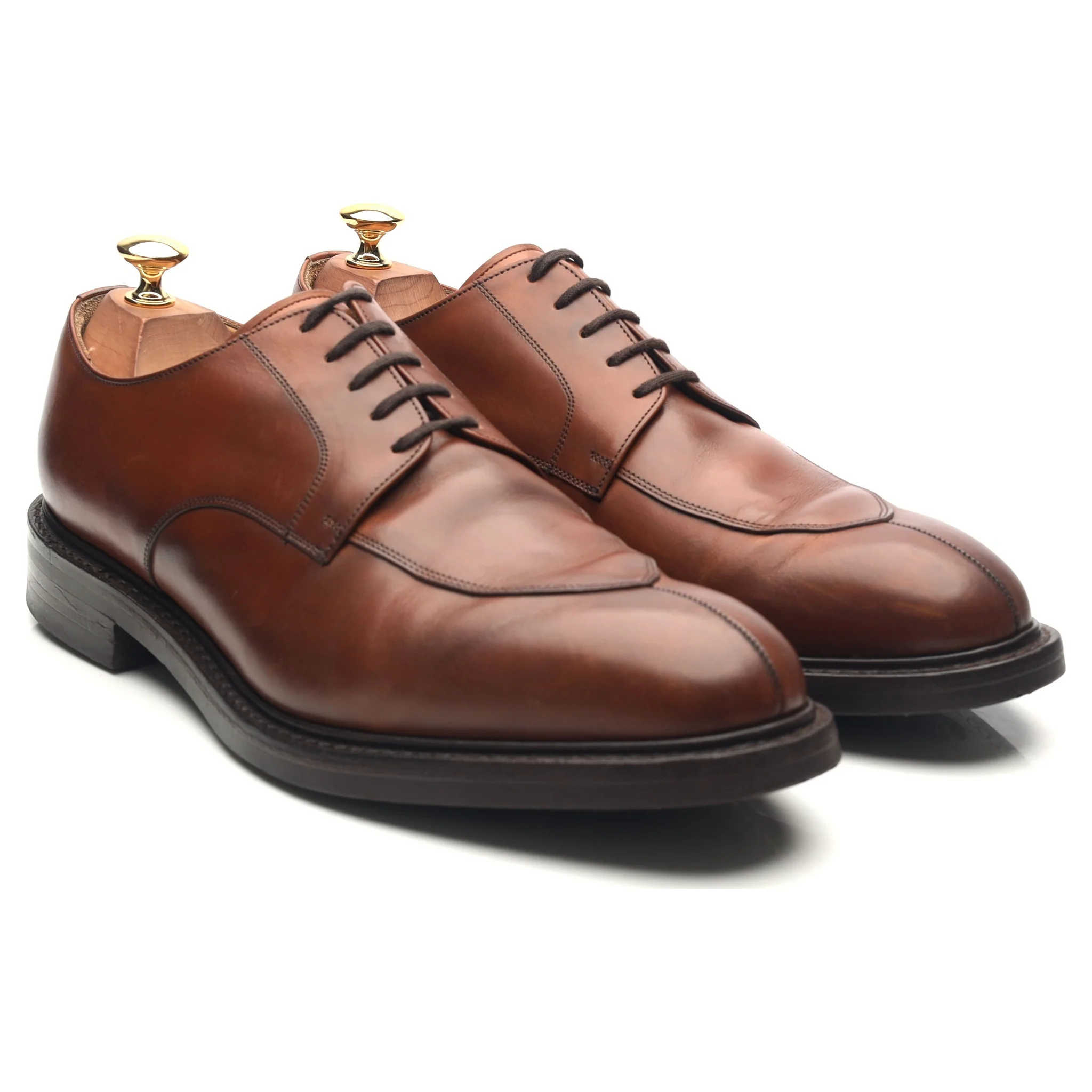 'Northwood' Brown Leather Split Toe Derby UK 9.5 G - Image 7