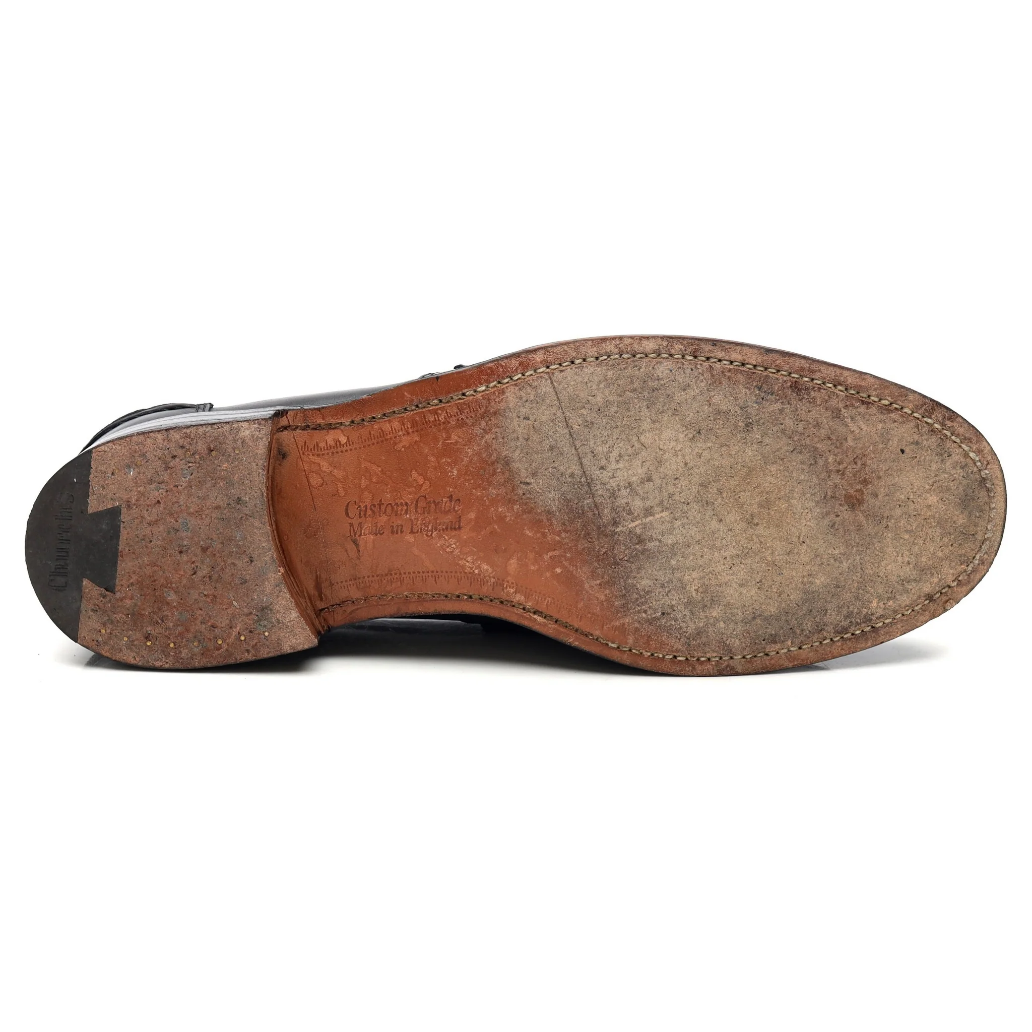 'Pembrey' Black Leather Loafers UK 10.5 G - Image 11