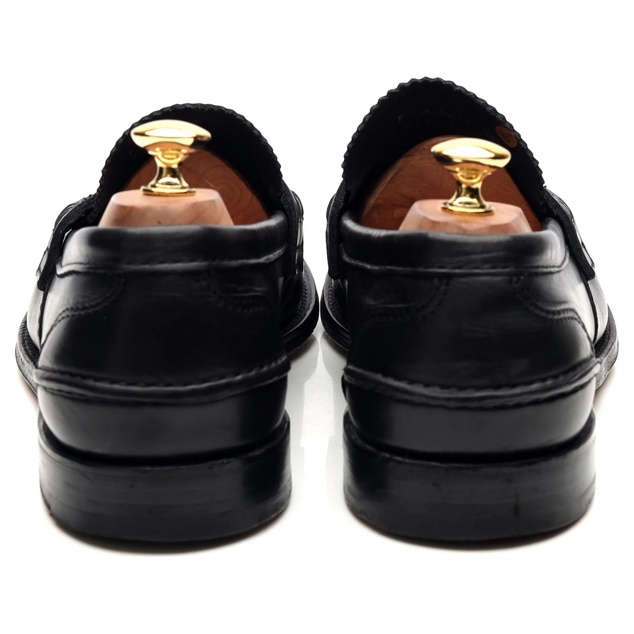 'Pembrey' Black Leather Loafers UK 10.5 G - Image 4