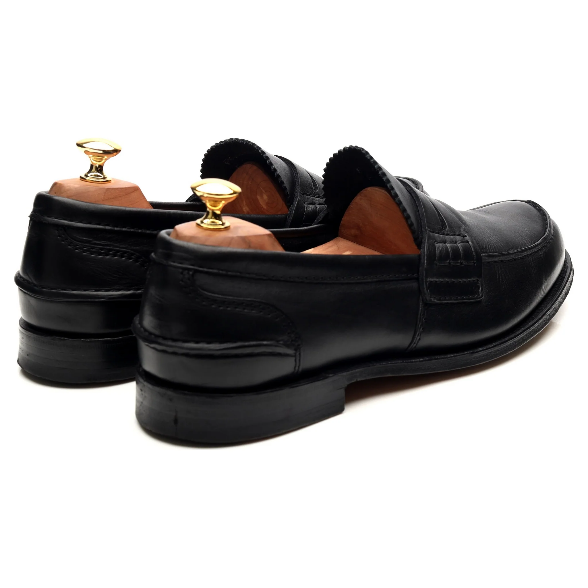 'Pembrey' Black Leather Loafers UK 10.5 G - Image 5