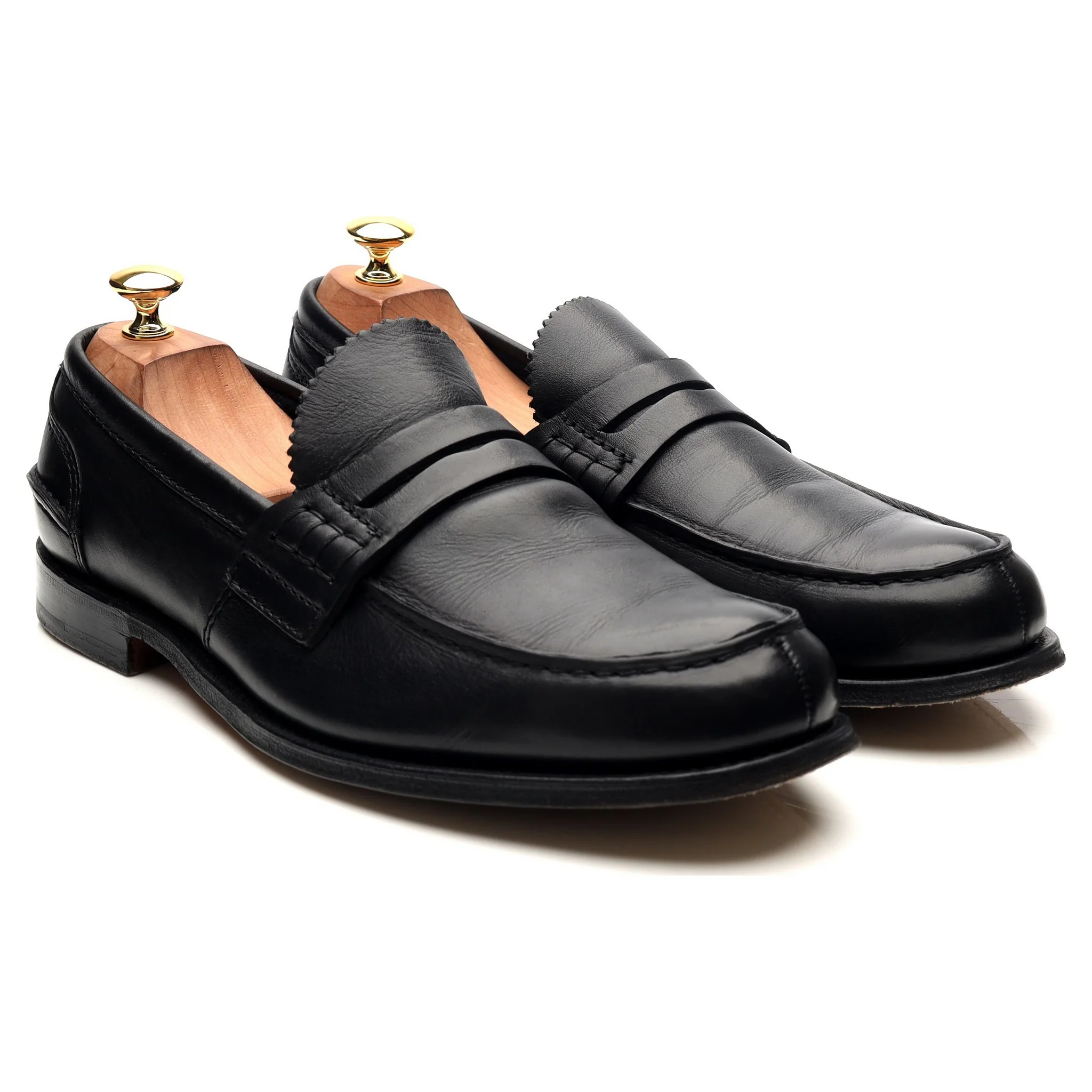 'Pembrey' Black Leather Loafers UK 10.5 G - Image 7