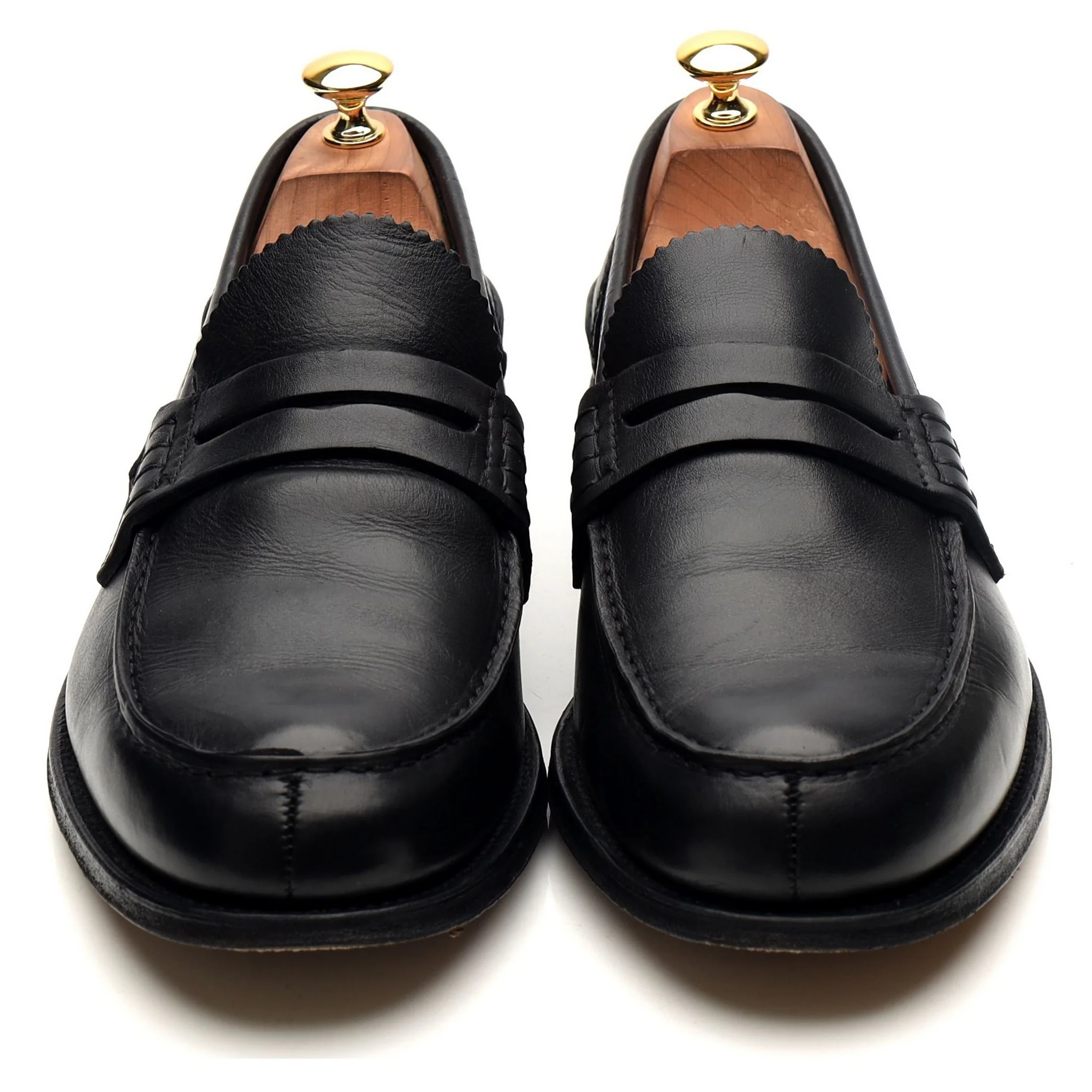 'Pembrey' Black Leather Loafers UK 10.5 G - Image 9