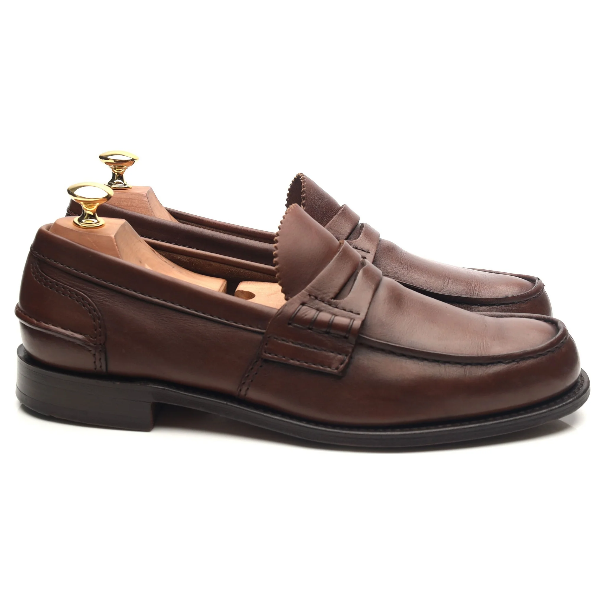 'Pembrey' Dark Brown Leather Loafers UK 9 G - Image 6