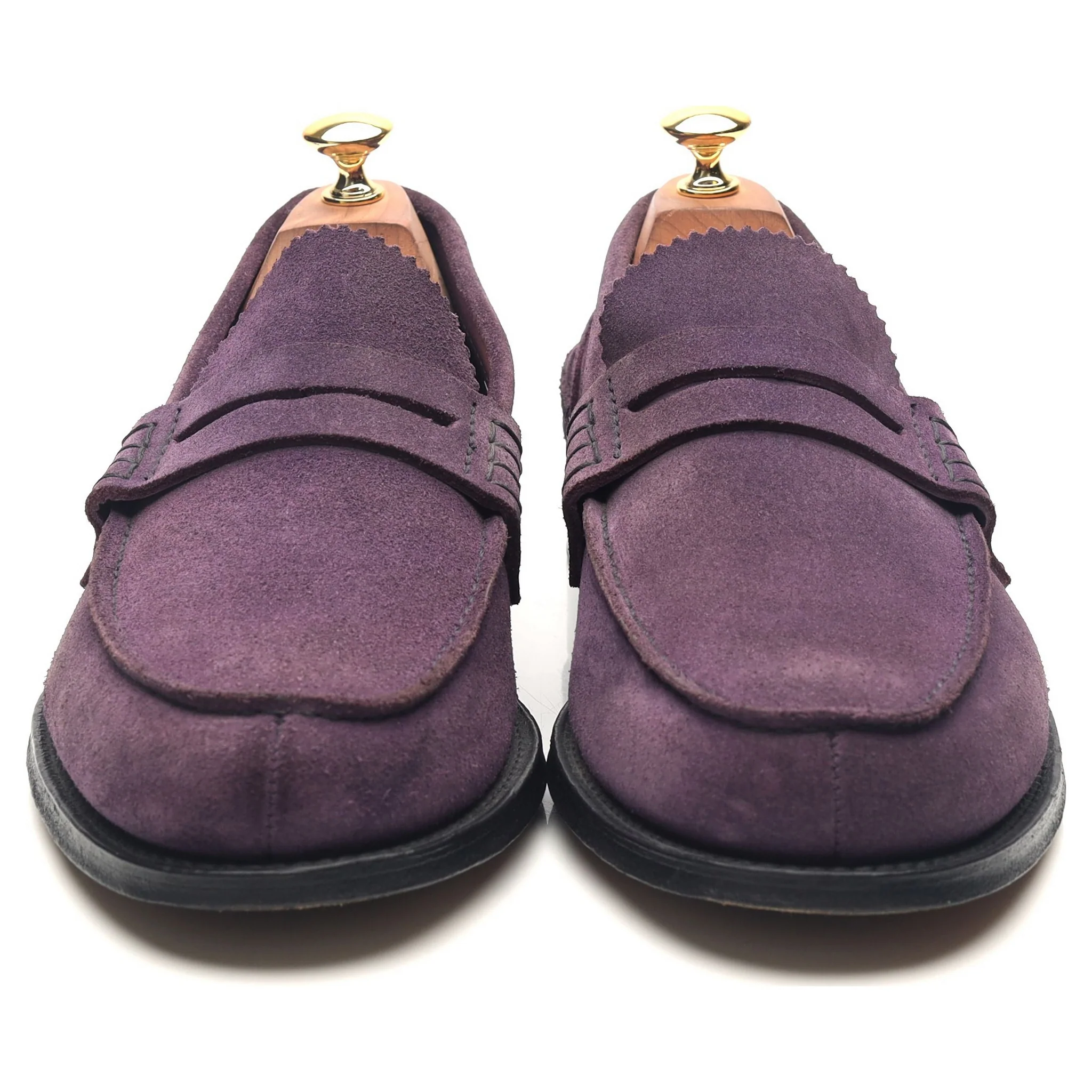 'Pembrey' Purple Suede Loafers UK 10 F - Image 8