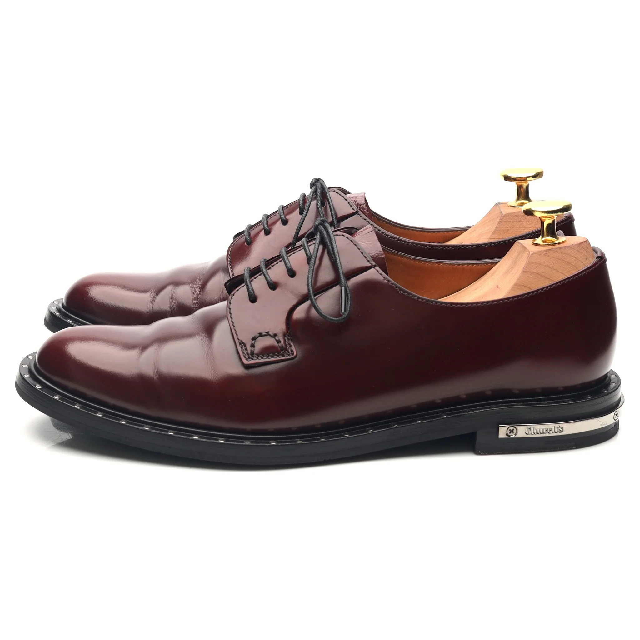 Women's 'Rebecca Met' Burgundy Leather Derby UK 6 EU 39 - Image 2
