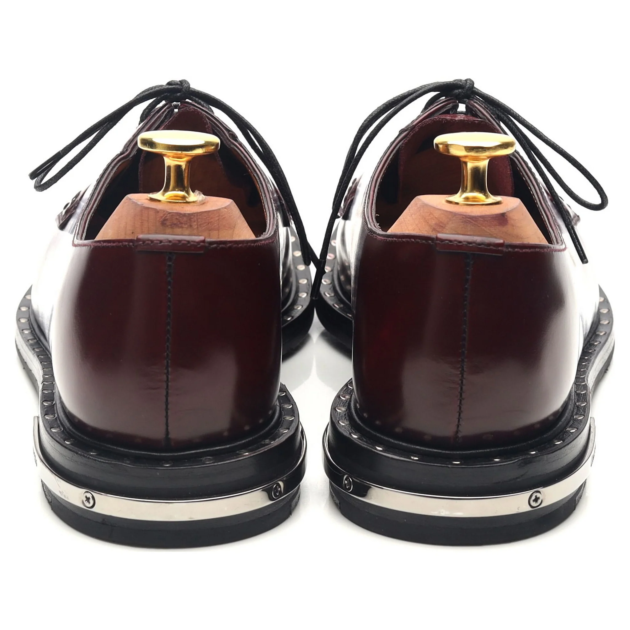 Women's 'Rebecca Met' Burgundy Leather Derby UK 6 EU 39 - Image 4