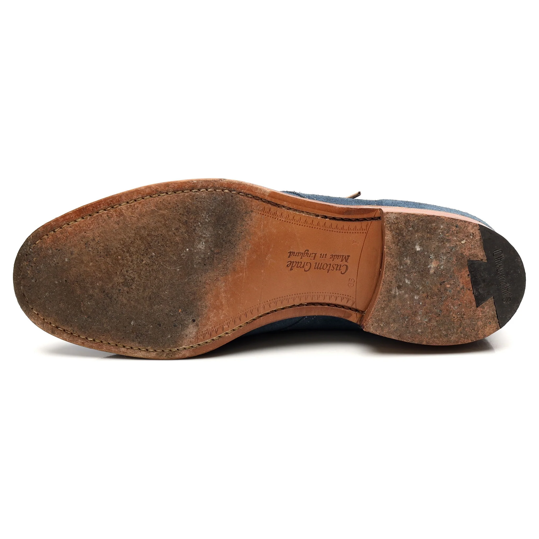 'Sahara' Blue Suede Chukka Boots UK 8.5 F - Image 10