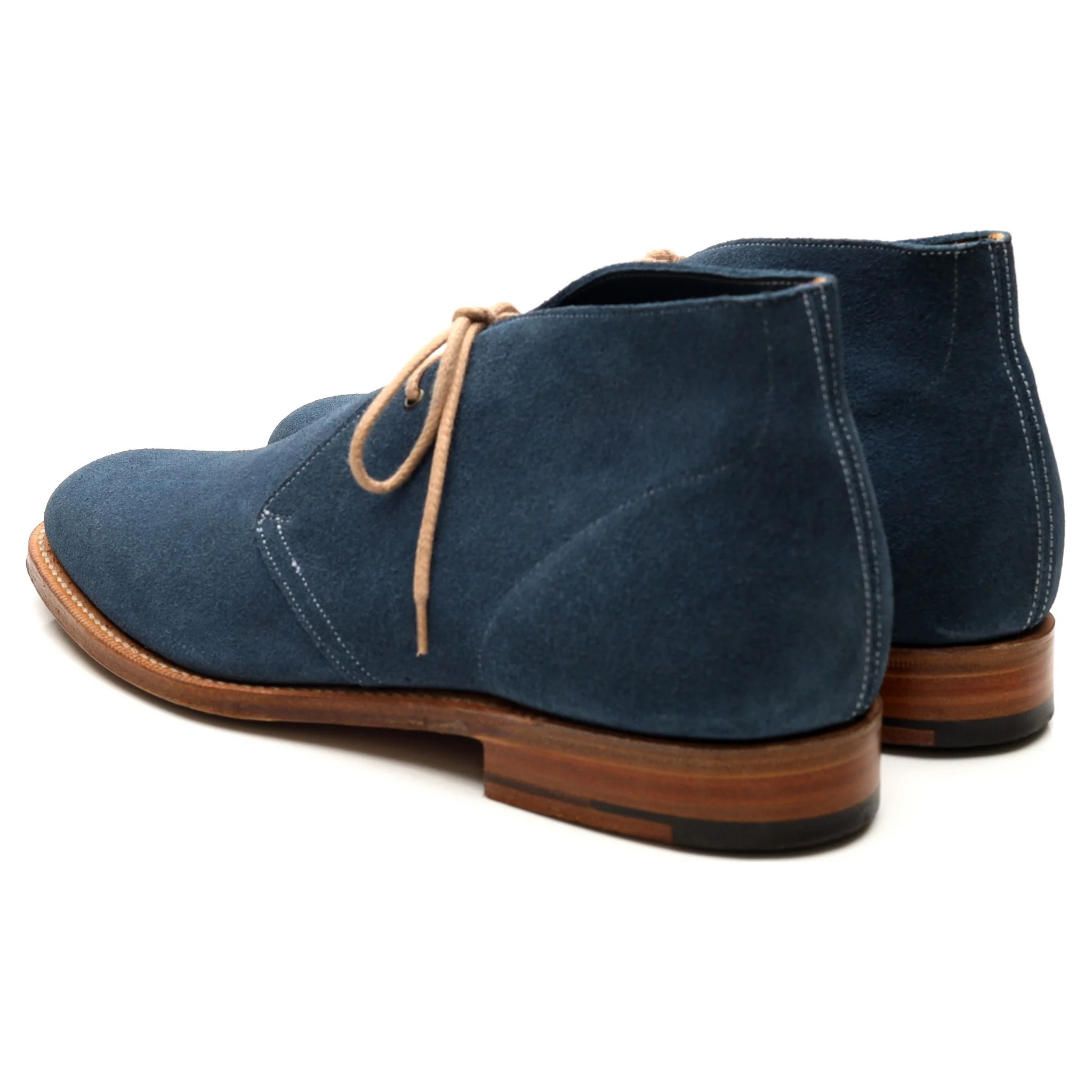 'Sahara' Blue Suede Chukka Boots UK 8.5 F - Image 3